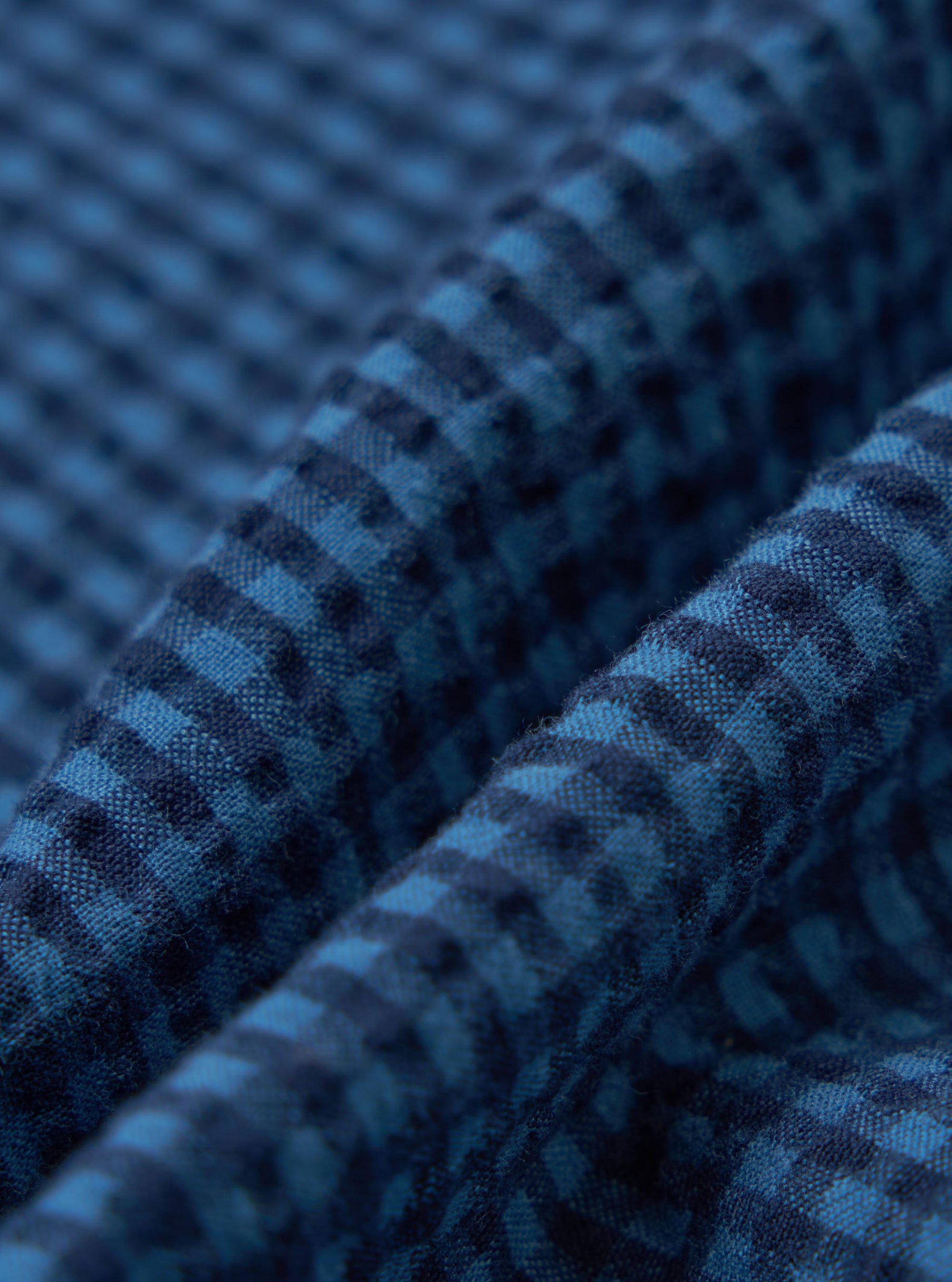 Blue Gingham Seersucker Pyjama Short