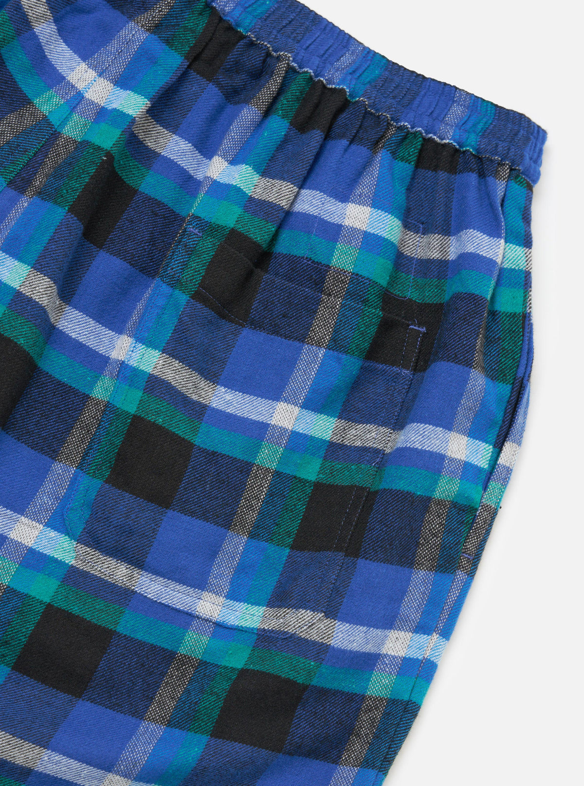 Blue Night Check Short Pyjama Set