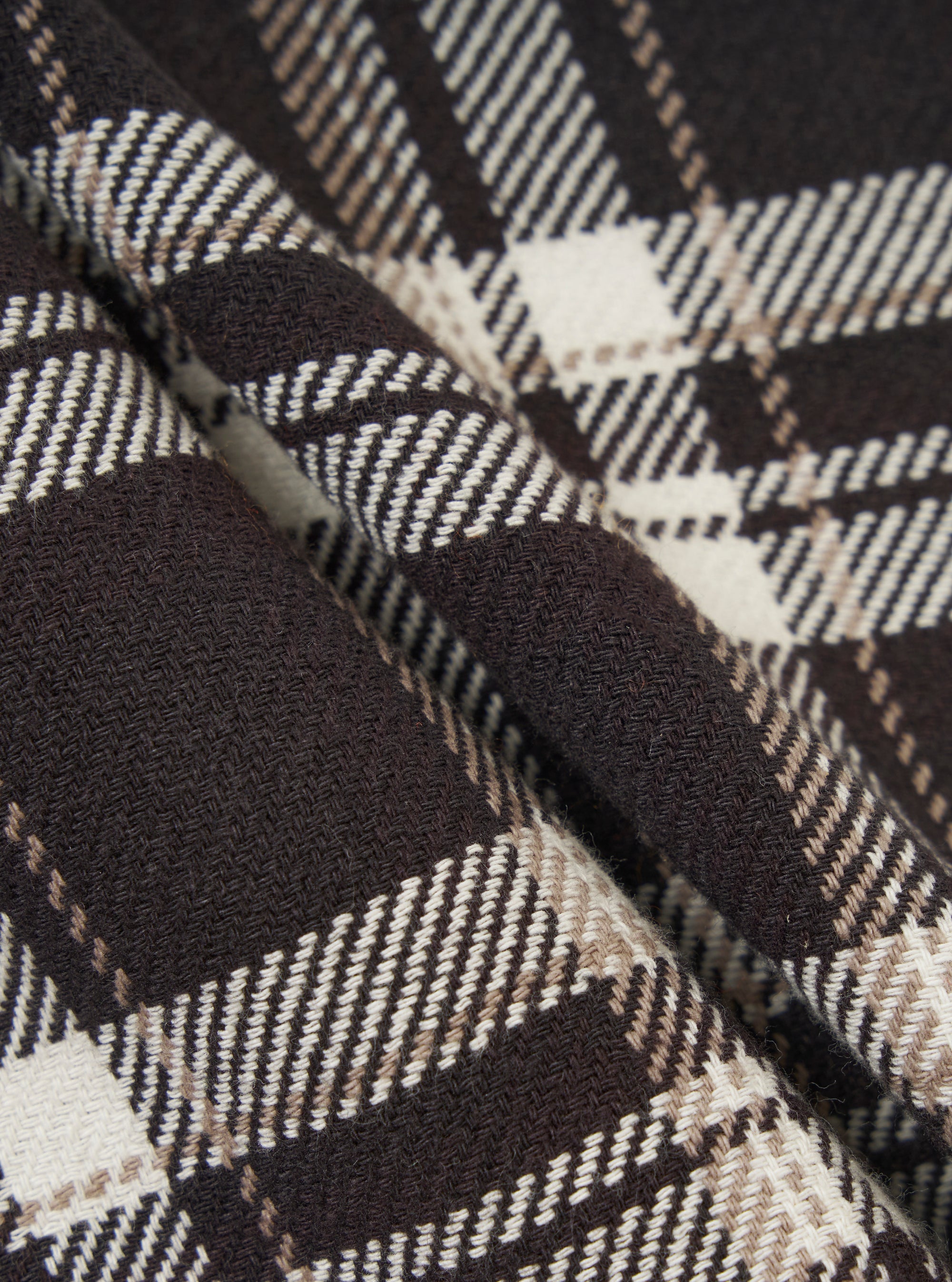 Black Twill Check Dressing Gown
