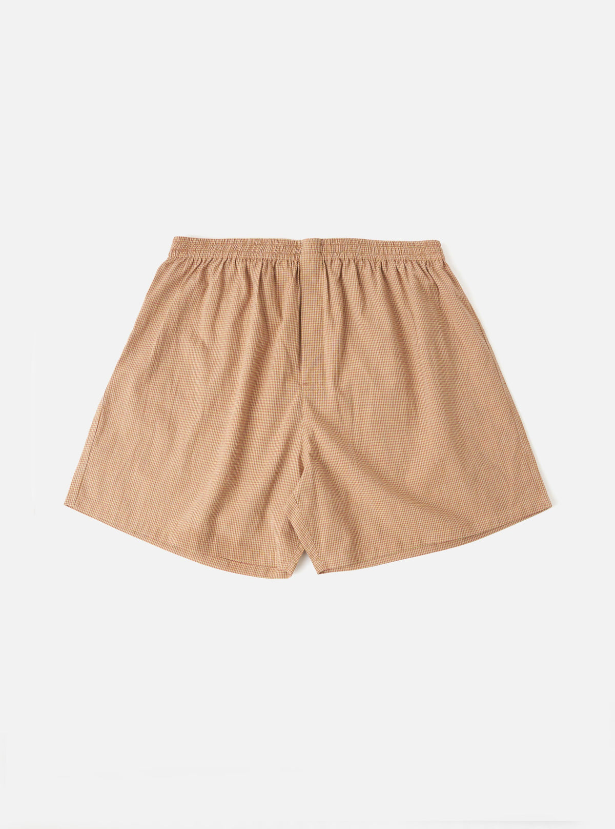 Brown Madras Check Boxer Short