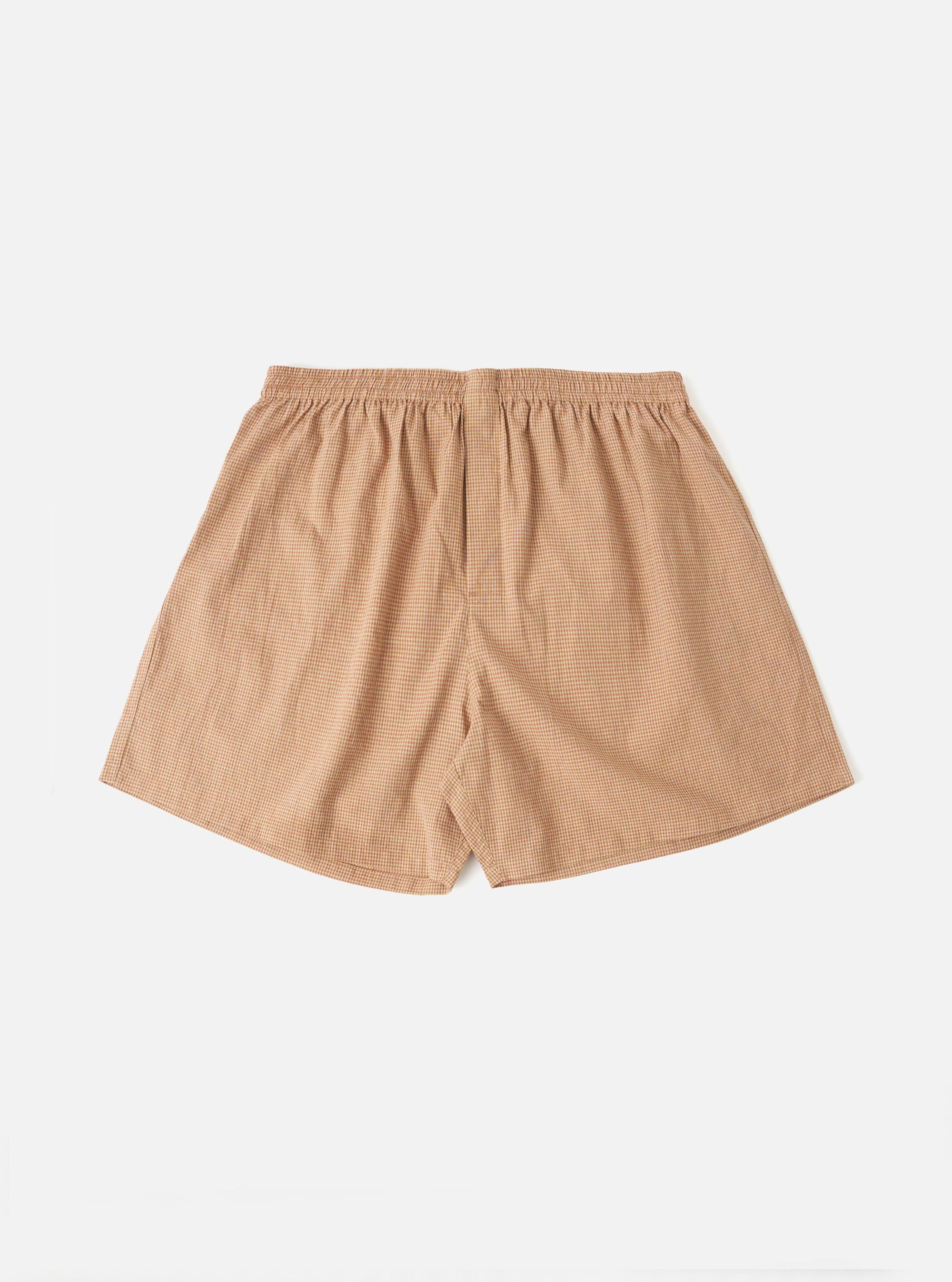 Brown Madras Check Boxer Short