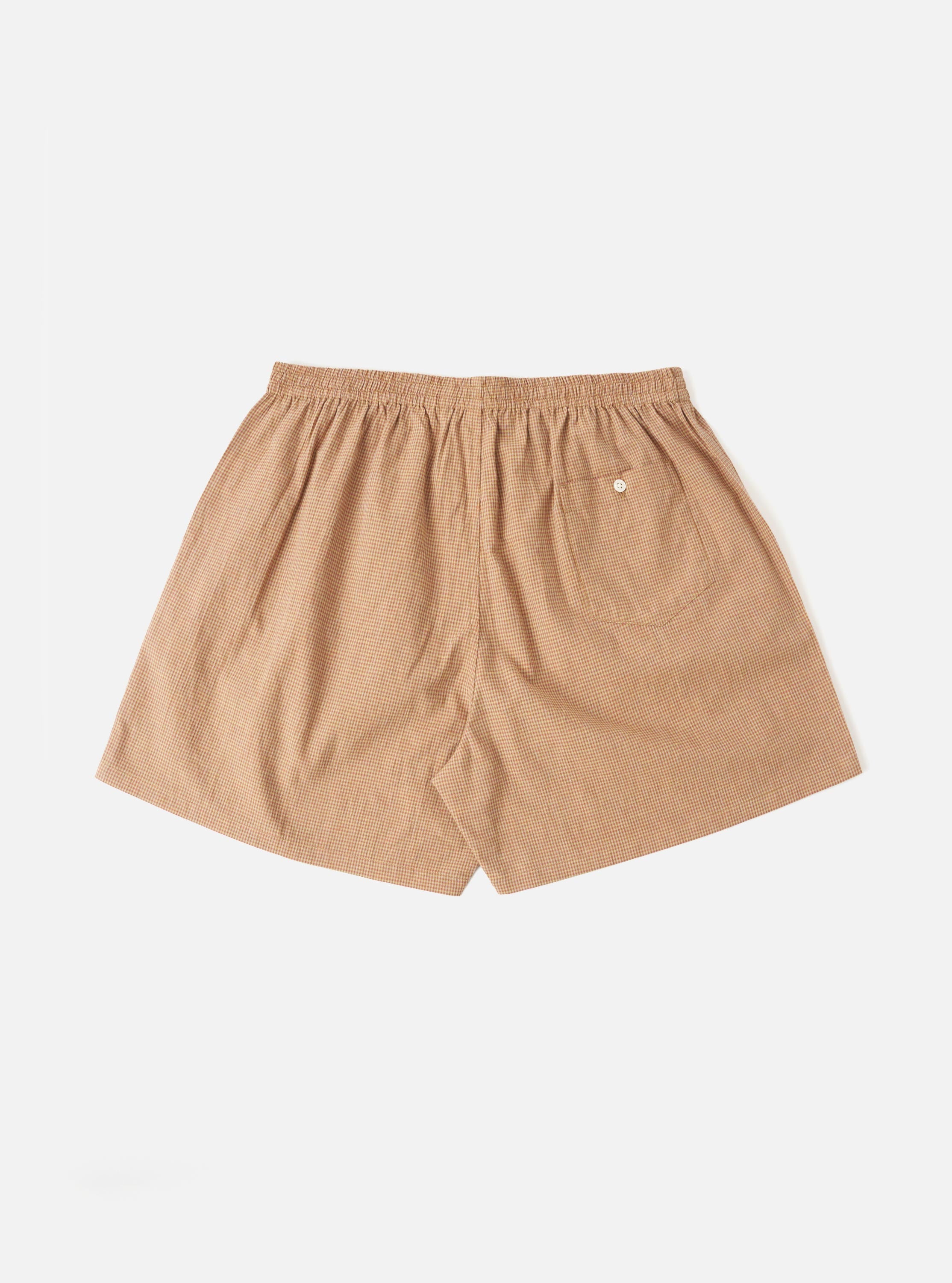 Brown Madras Check Boxer Short – Universal Works