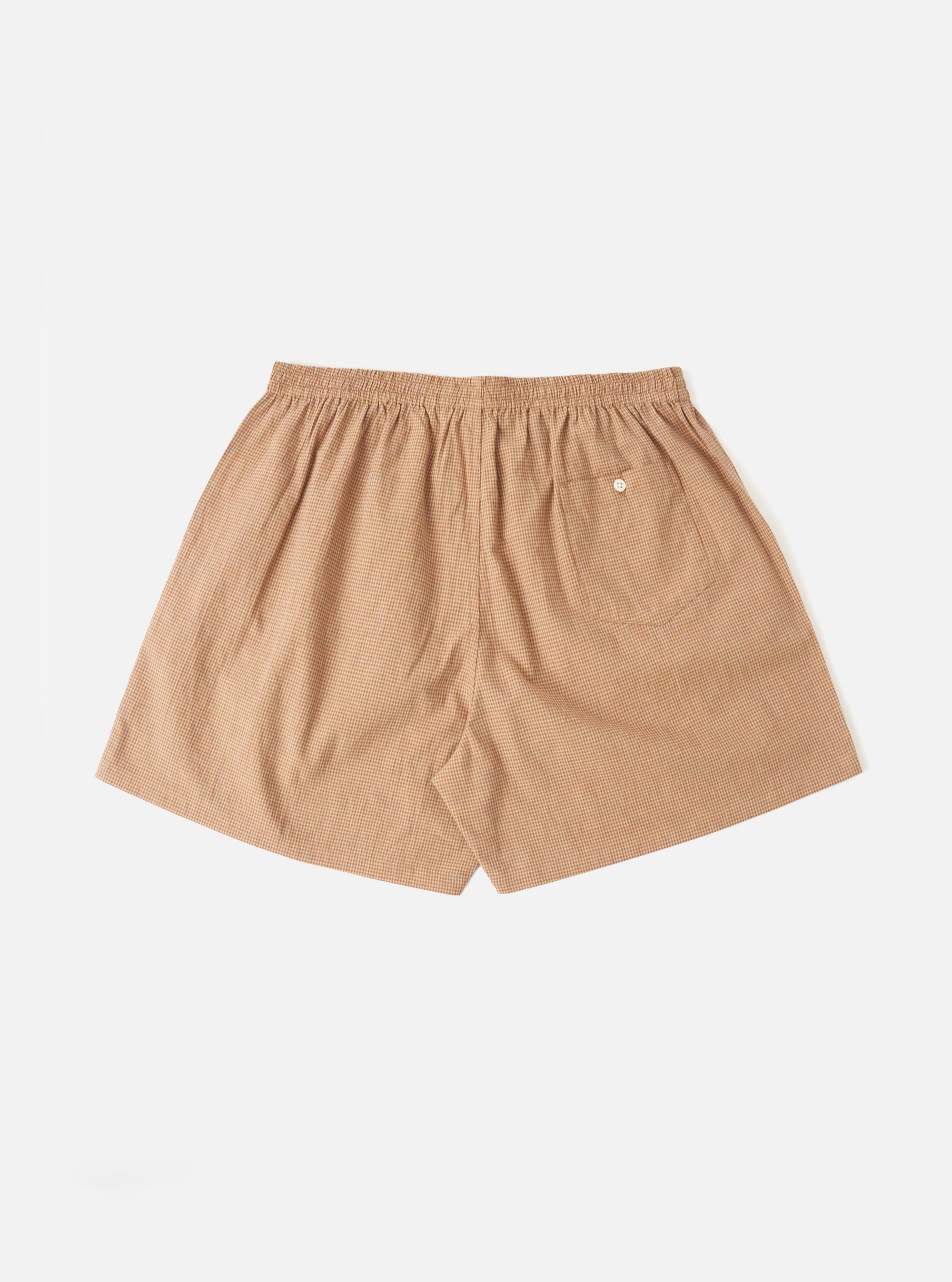 Brown Madras Check Boxer Short
