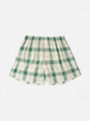 Ecru/Green Madras Check Boxer Short