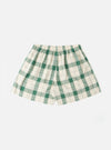 Ecru/Green Madras Check Boxer Short