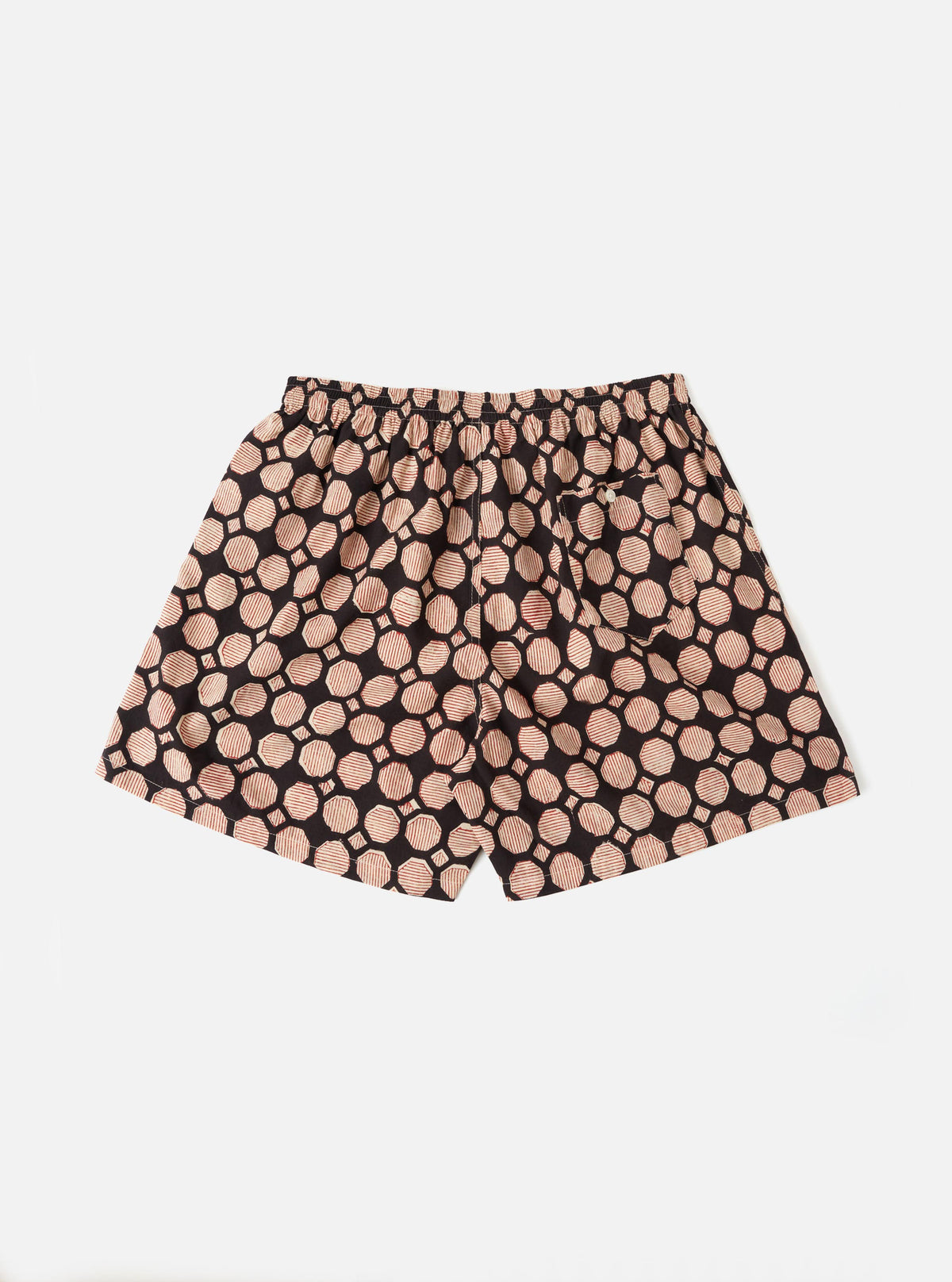 Black Hand Block Print Boxer Short