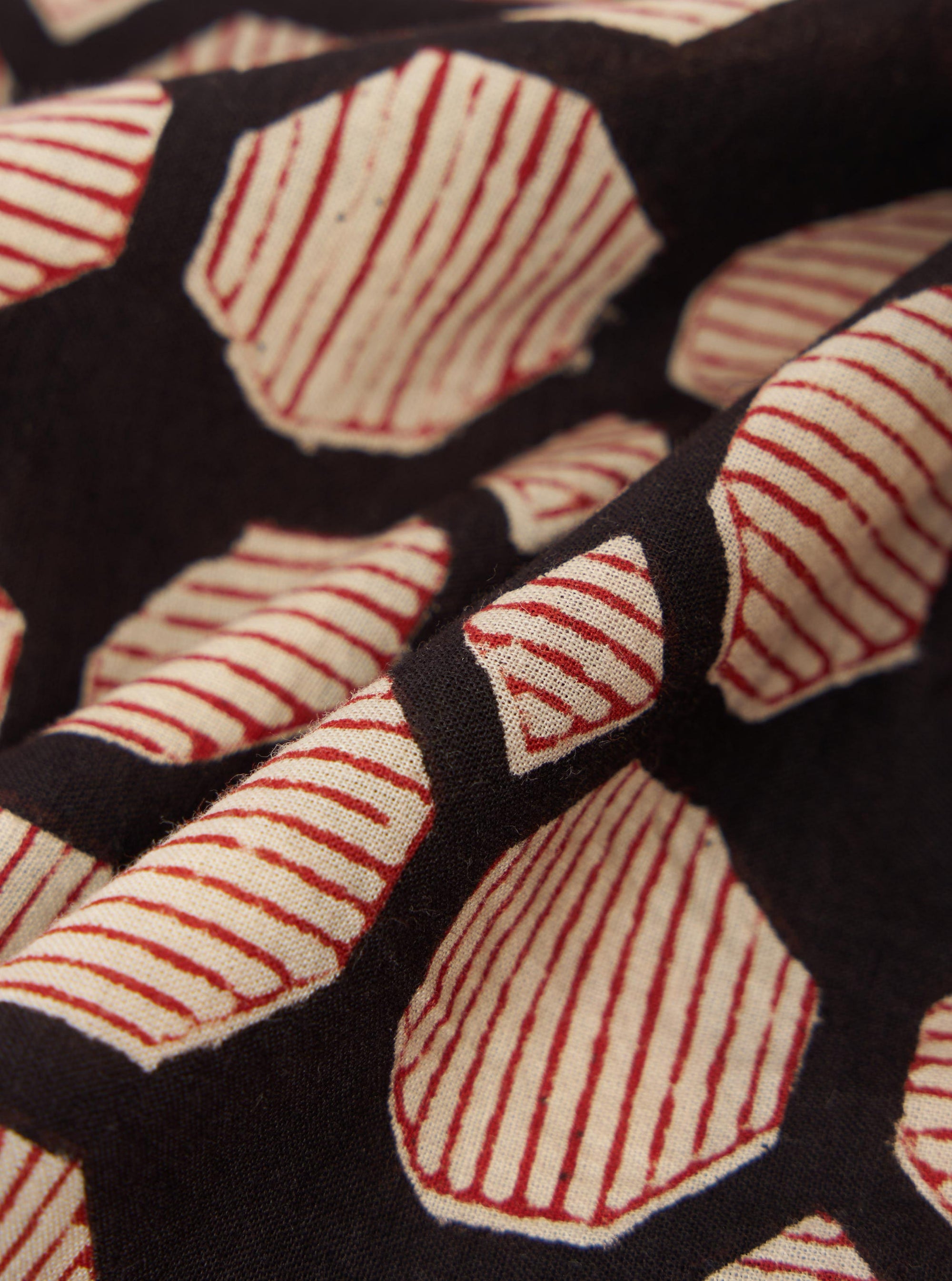 Black Hand Block Print Boxer Short