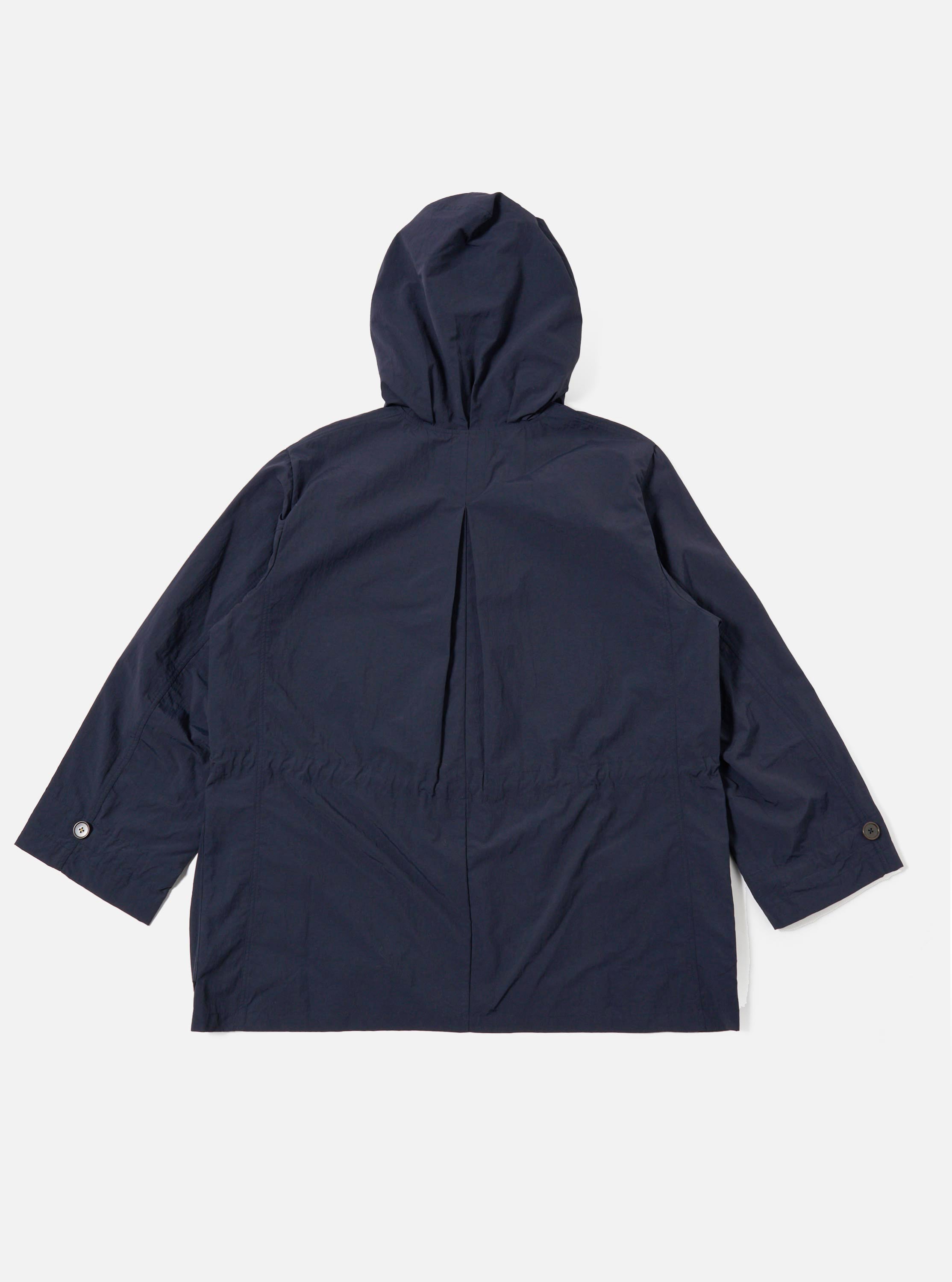 Men's Navy Seo Recycled Nylon Boston Parka – Universal Works