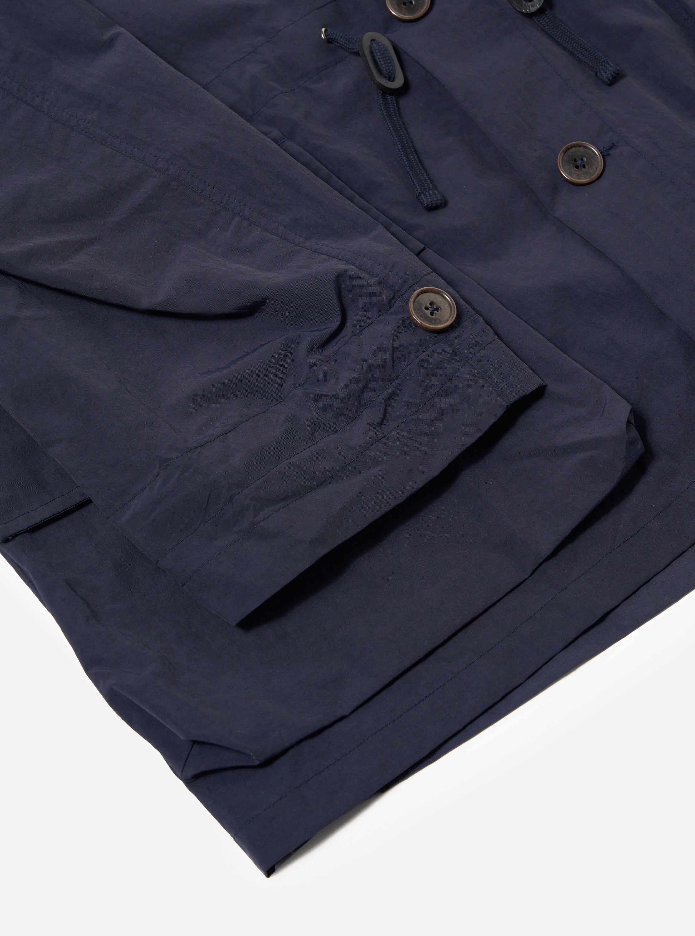 Men's Navy Seo Recycled Nylon Boston Parka – Universal Works