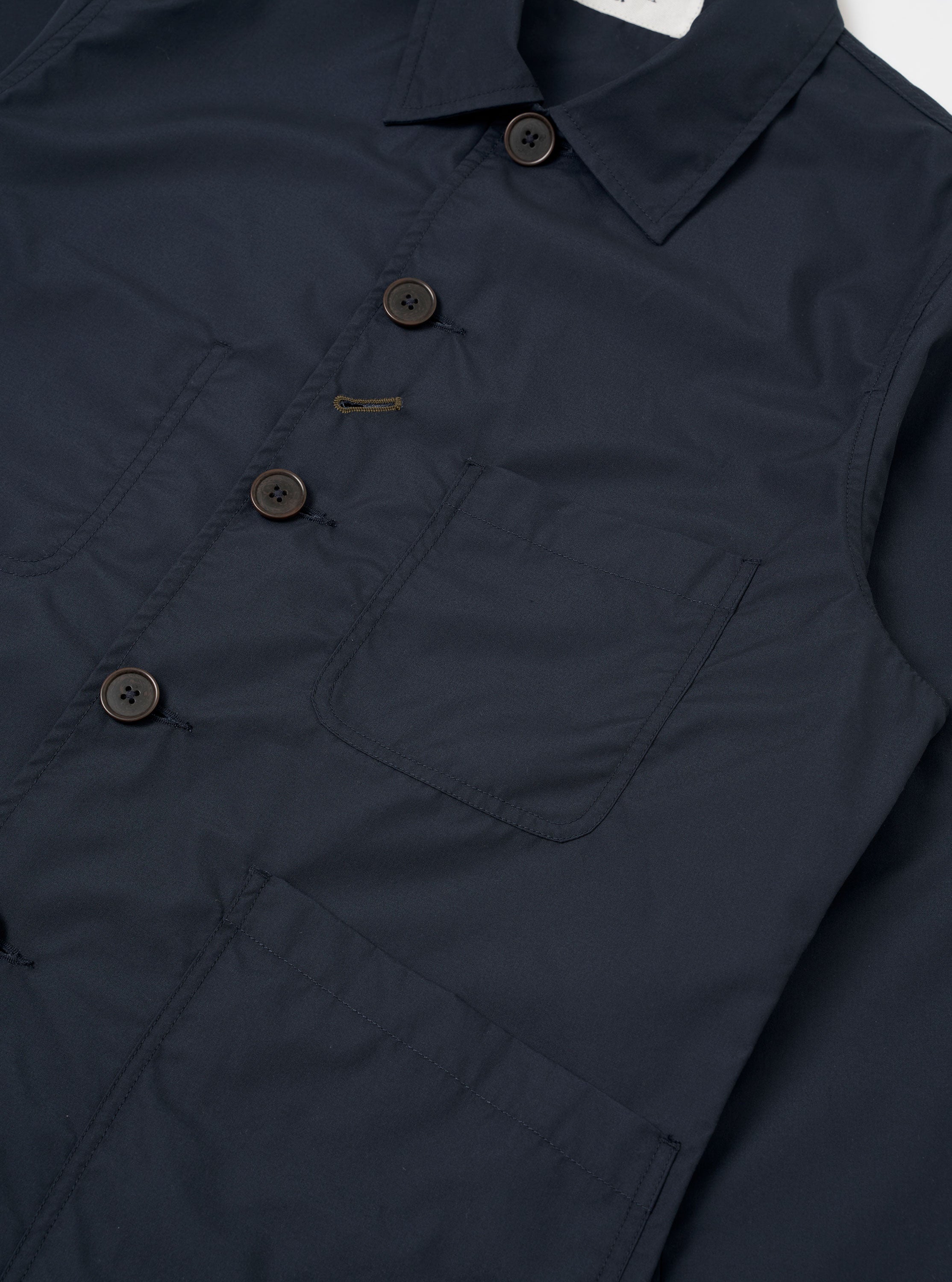 Men's Navy Recycled Poly Tech Bakers Jacket – Universal Works