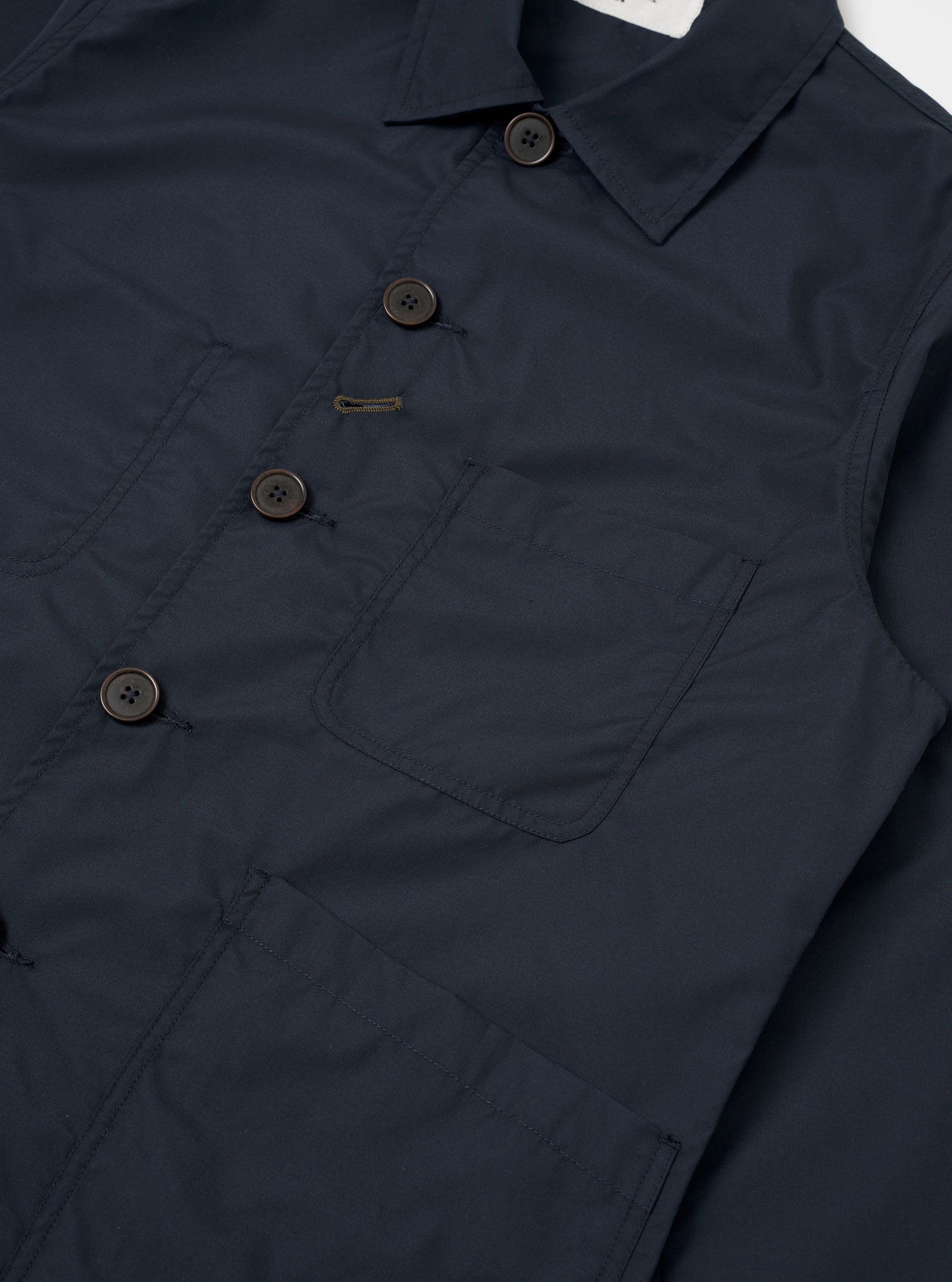 Navy Recycled Polytech Bakers Jacket