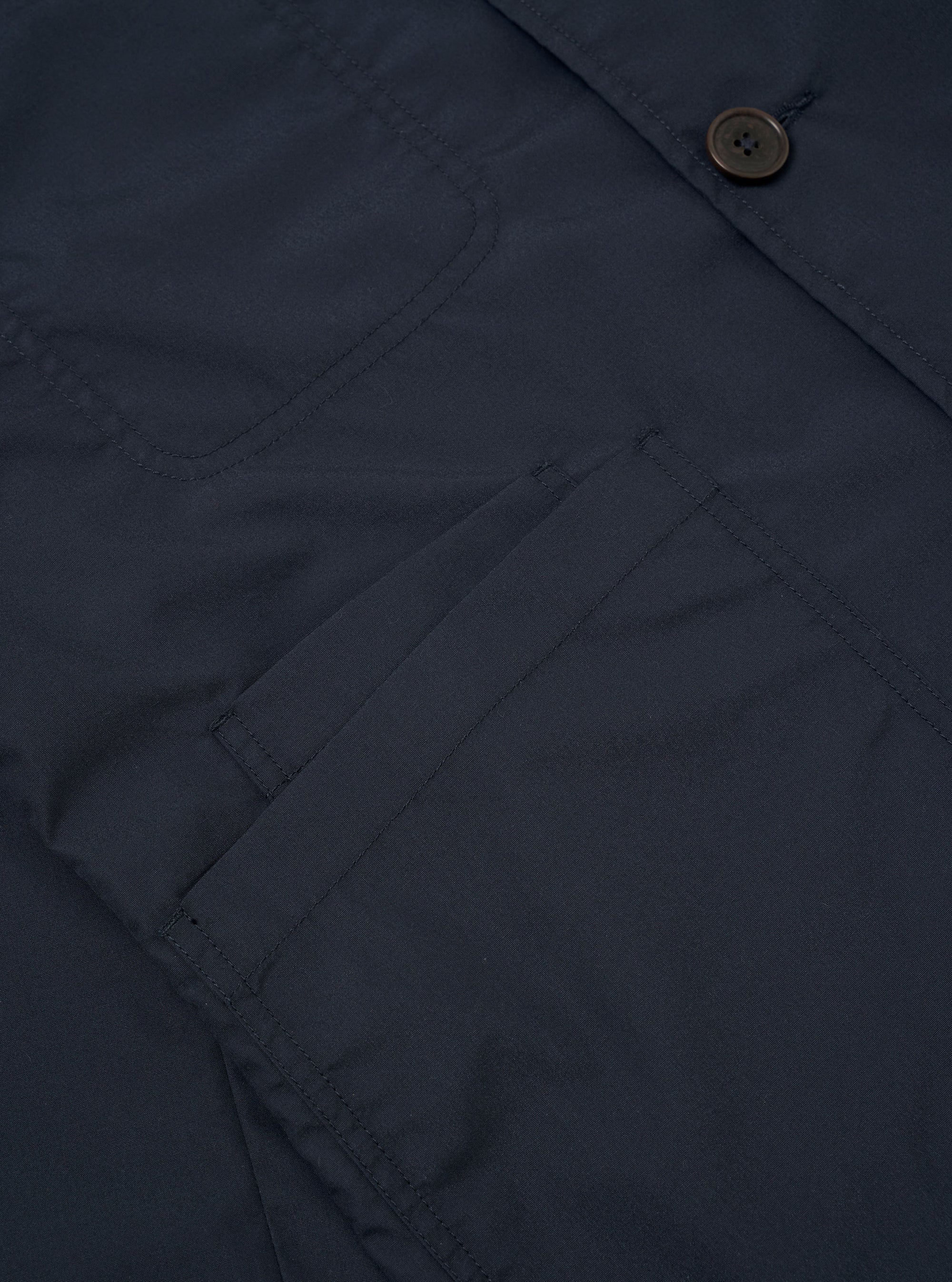 Navy Recycled Polytech Bakers Jacket