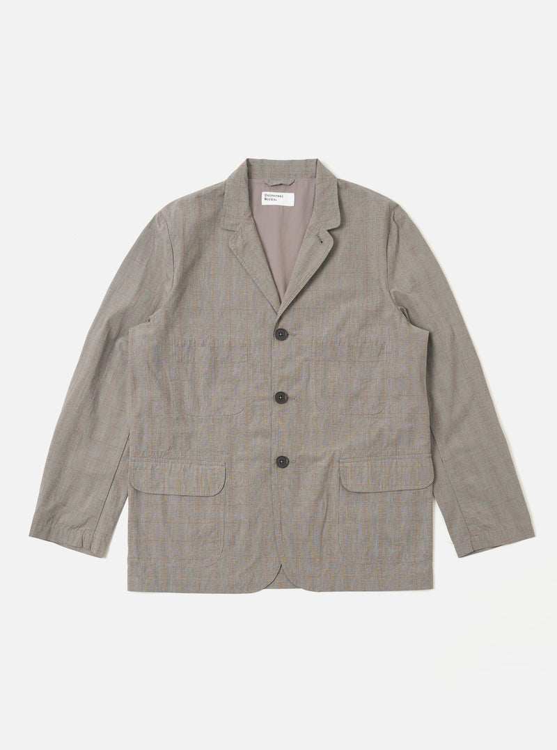Grey Brown Wales Glen Check Barra Jacket