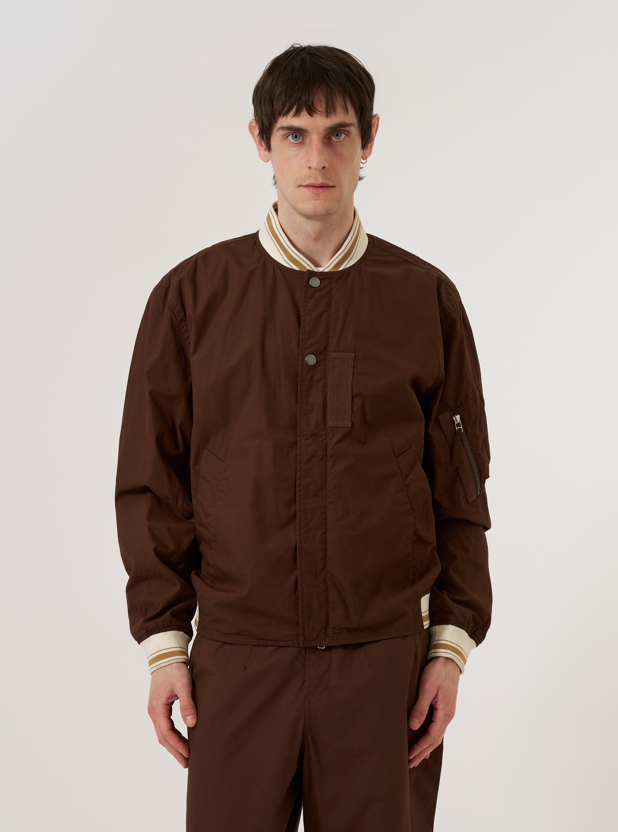 Men's Brown Poplin NS Bomber Jacket – Universal Works