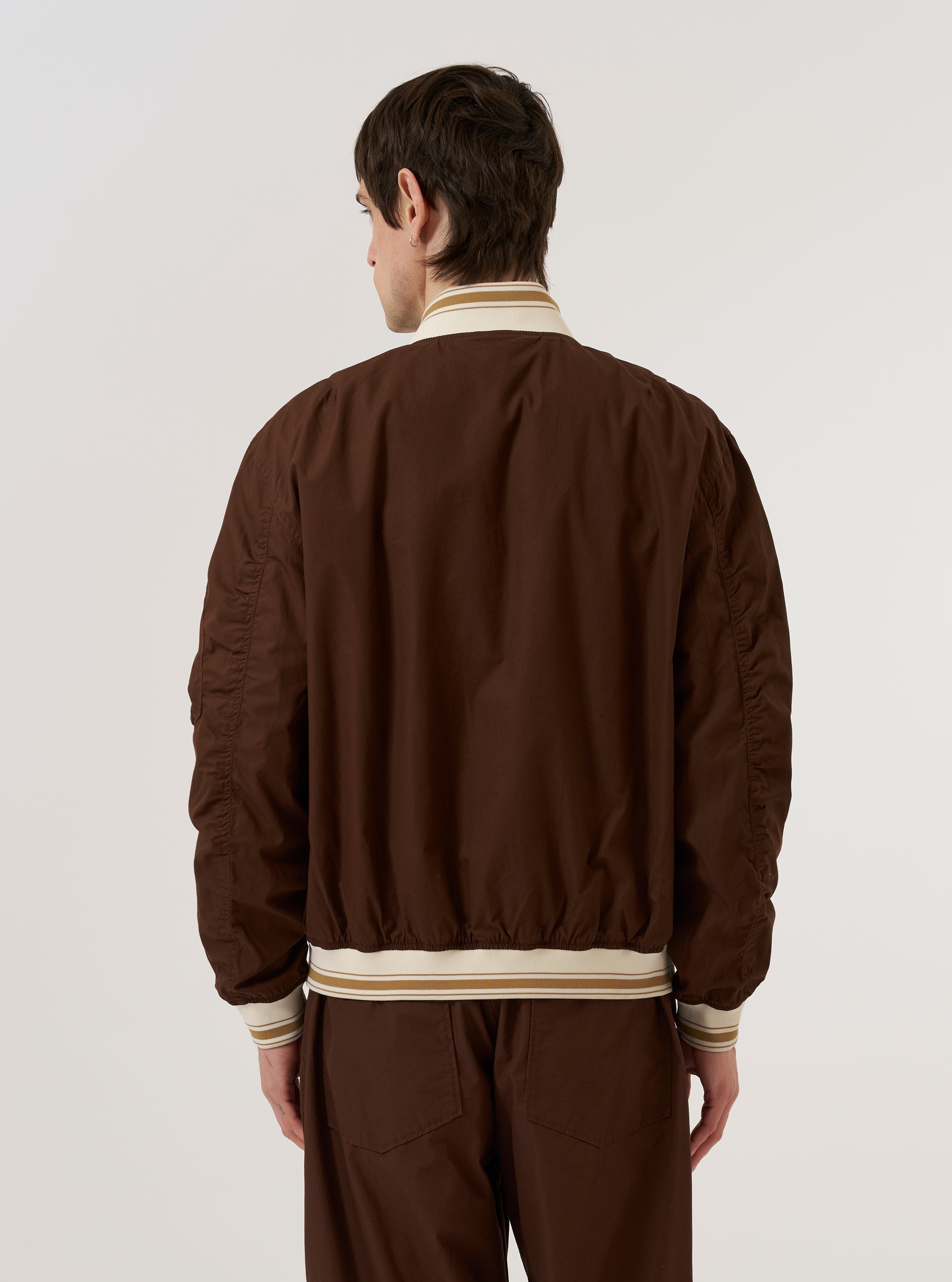 Men's Brown Poplin NS Bomber Jacket – Universal Works
