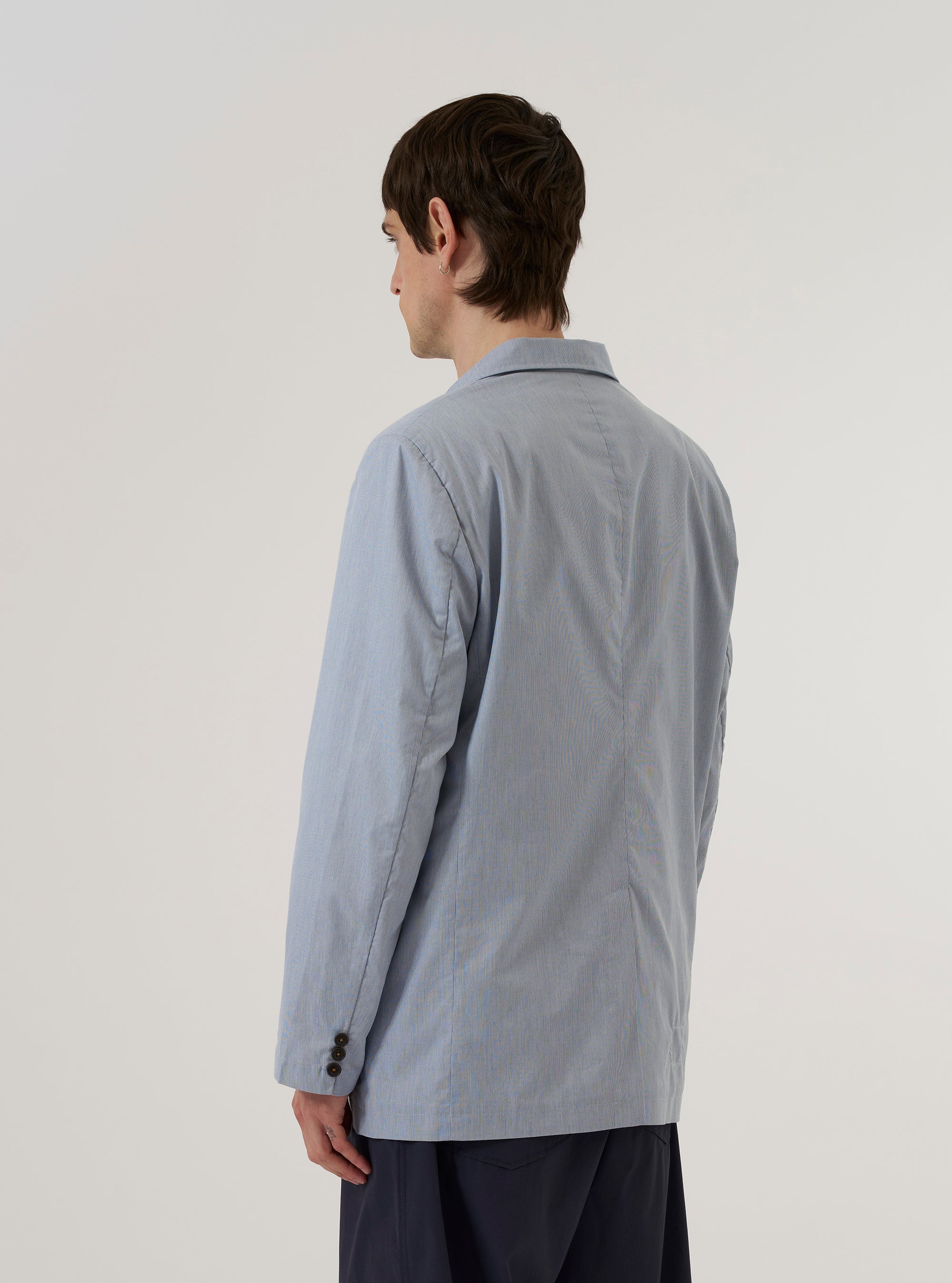 Navy Kennedy Stripe Boston Blazer