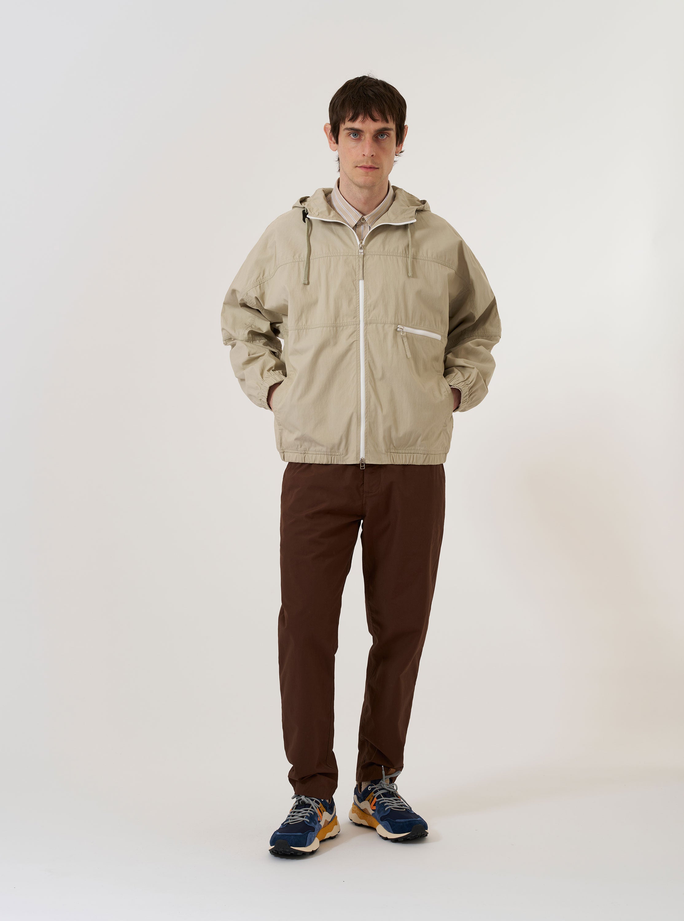 Men's Sand Cotton Reycled Nylon Mix Daley Jacket – Universal Works
