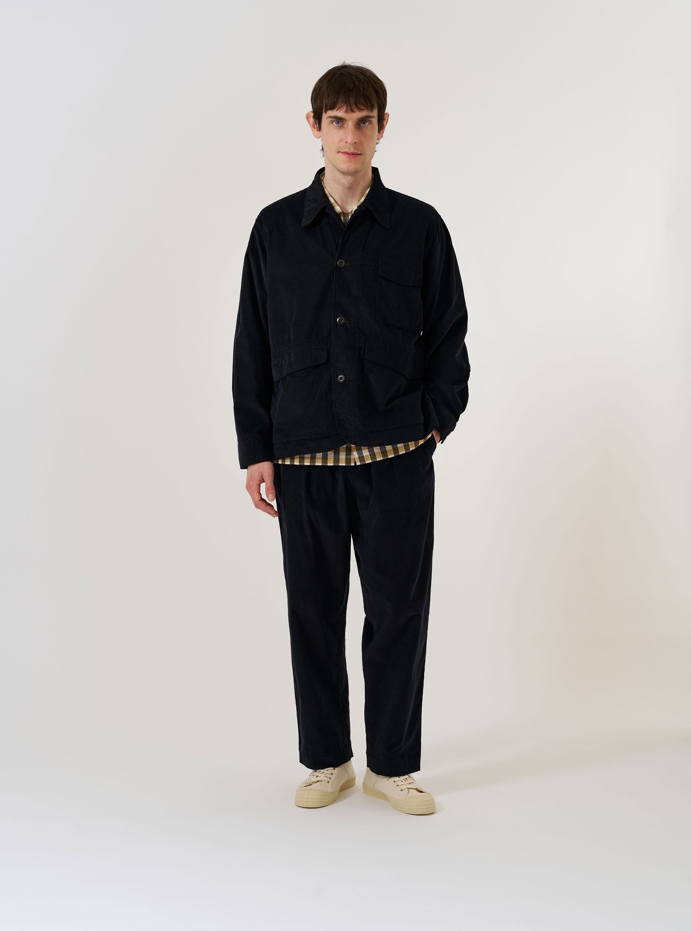 Men's Black Organic Fine Cord Duty Jacket – Universal Works