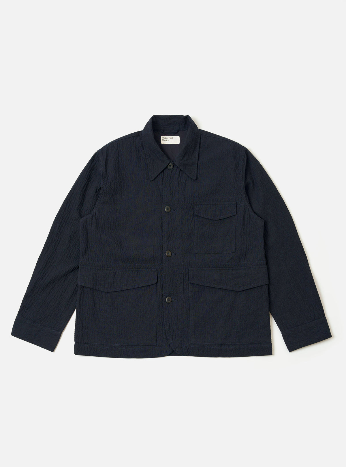 Dark Navy Ospina Cotton Duty Jacket