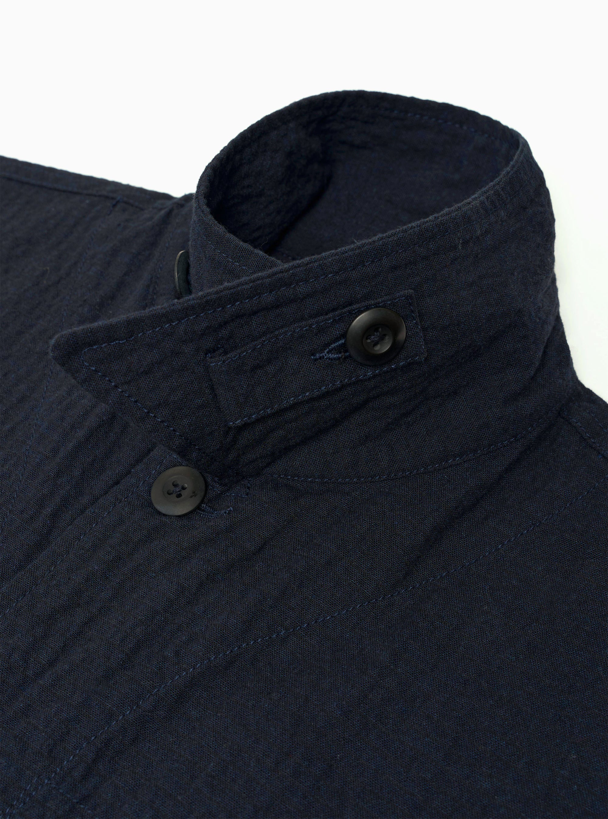 Dark Navy Ospina Cotton Duty Jacket