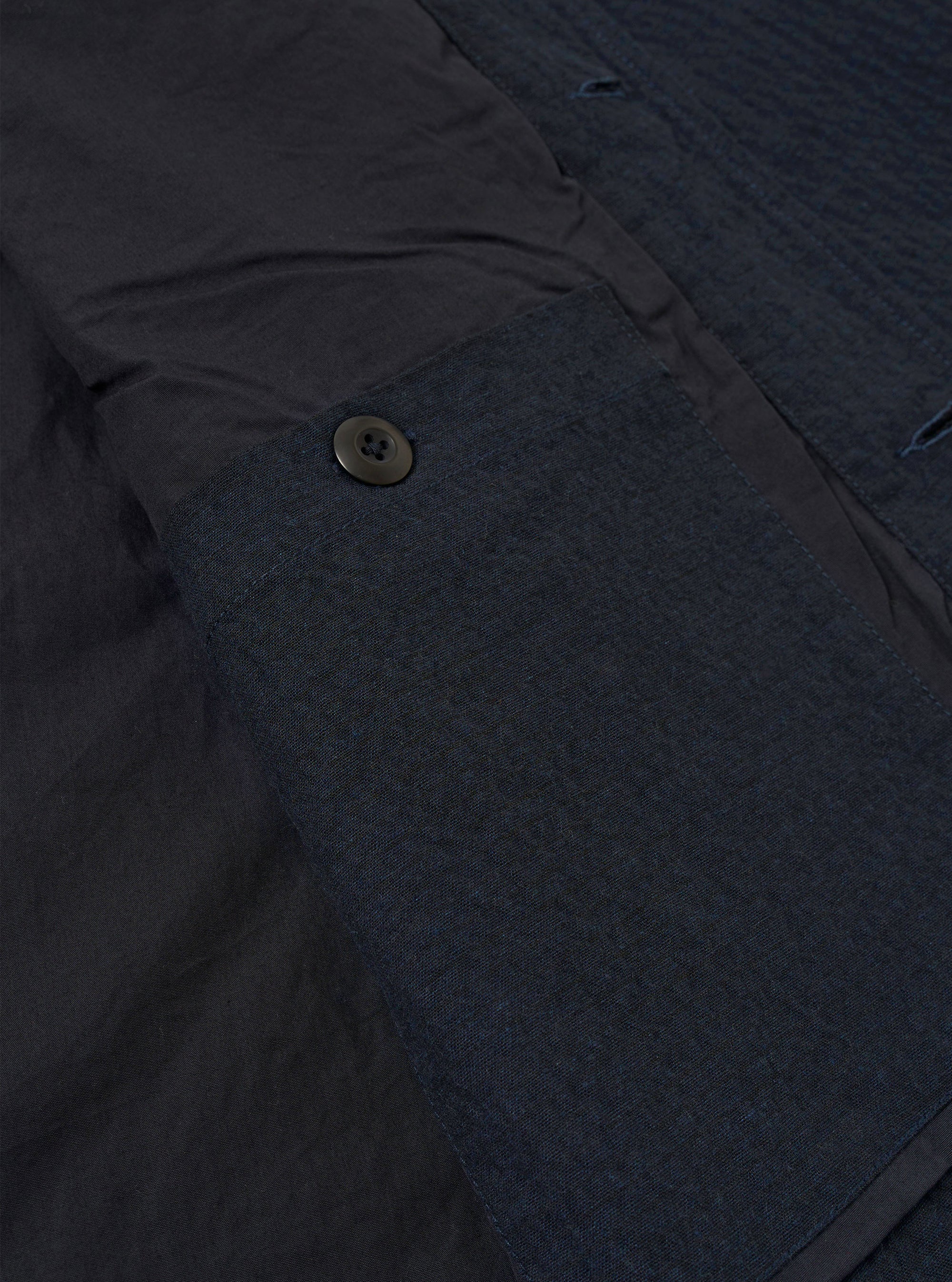 Dark Navy Ospina Cotton Duty Jacket