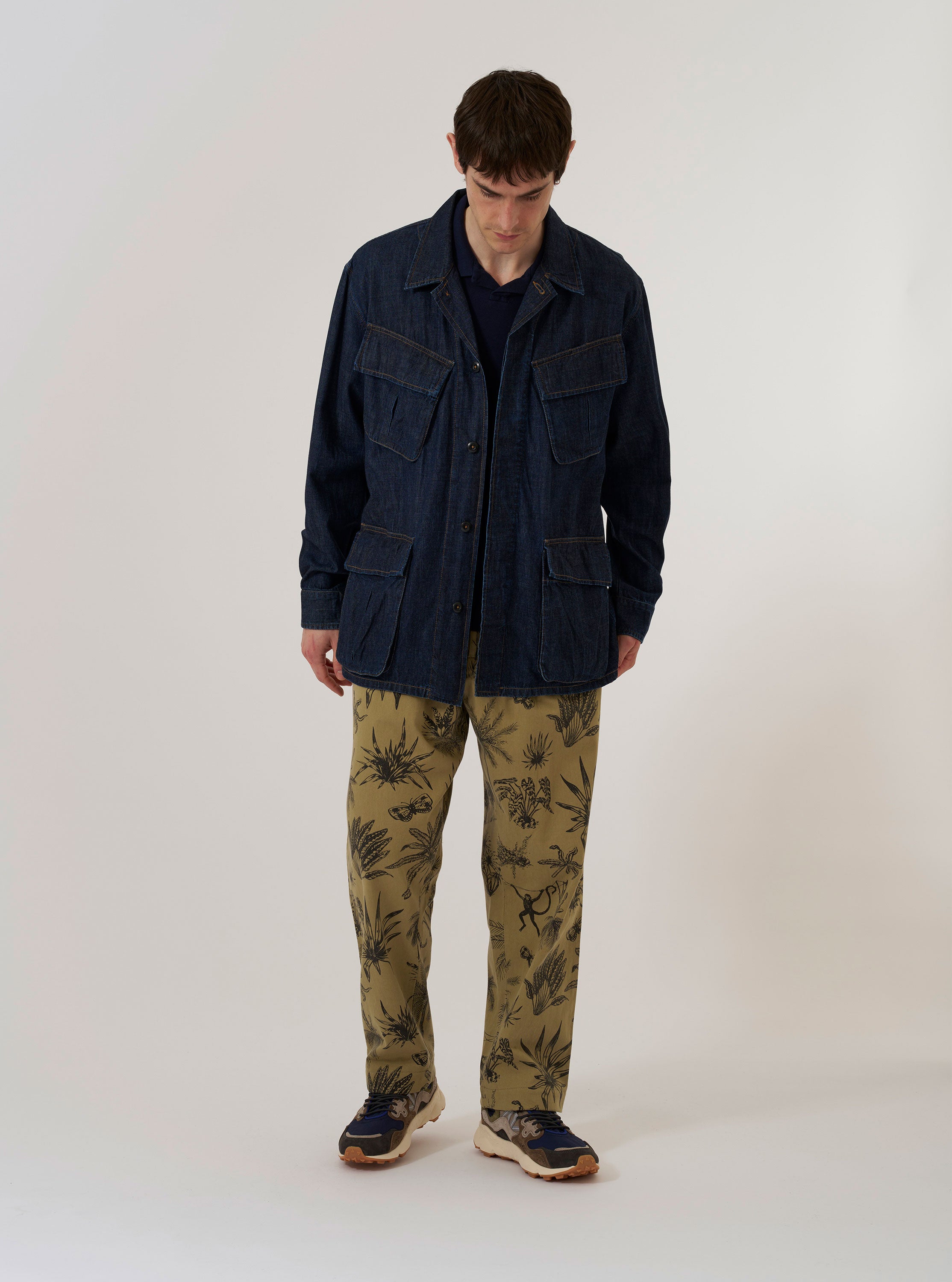 Men's Indigo Kaihara LT WT Denim Jungle Jacket – Universal Works
