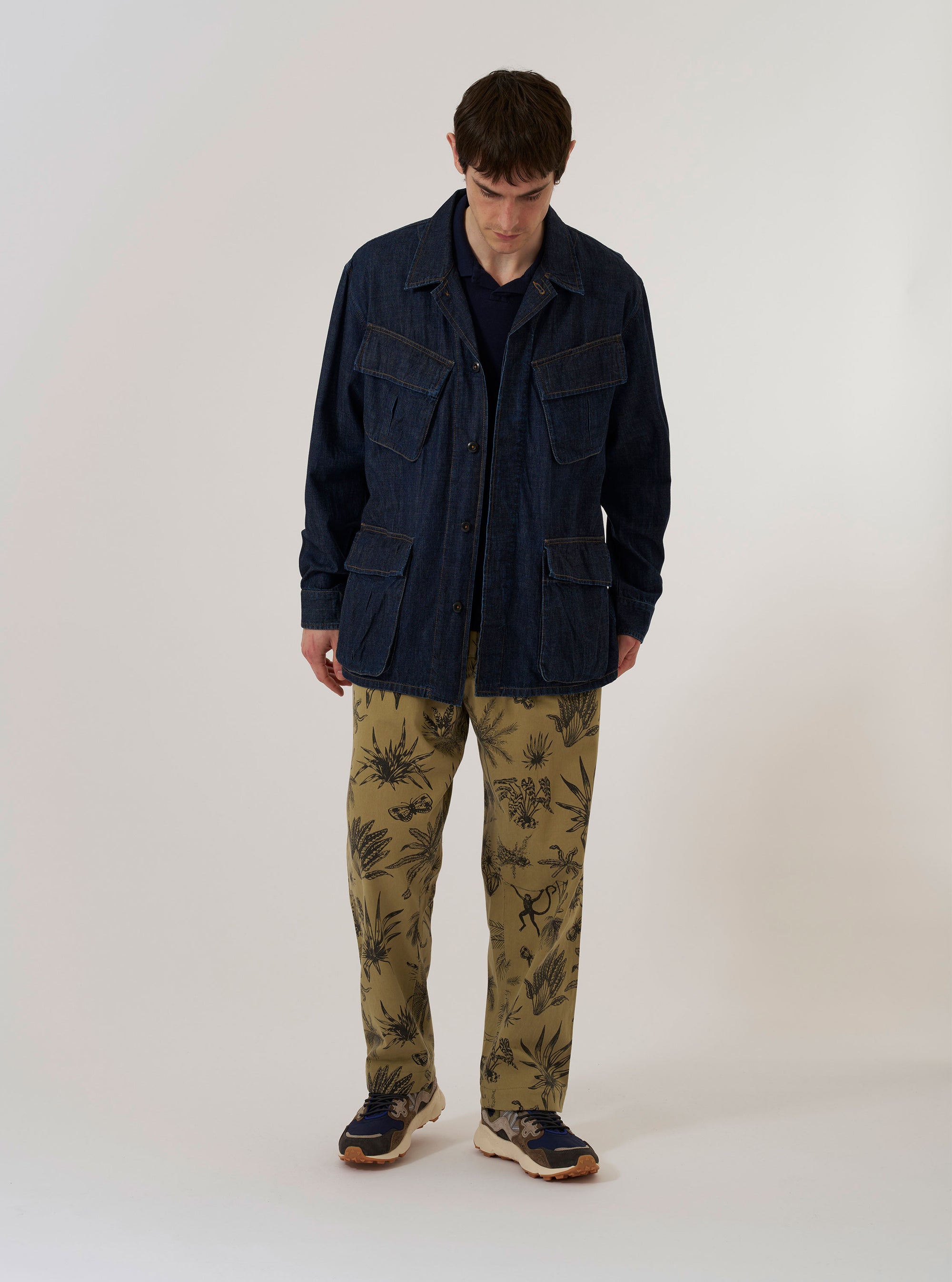 Indigo Kaihara LT WT Denim Jungle Jacket