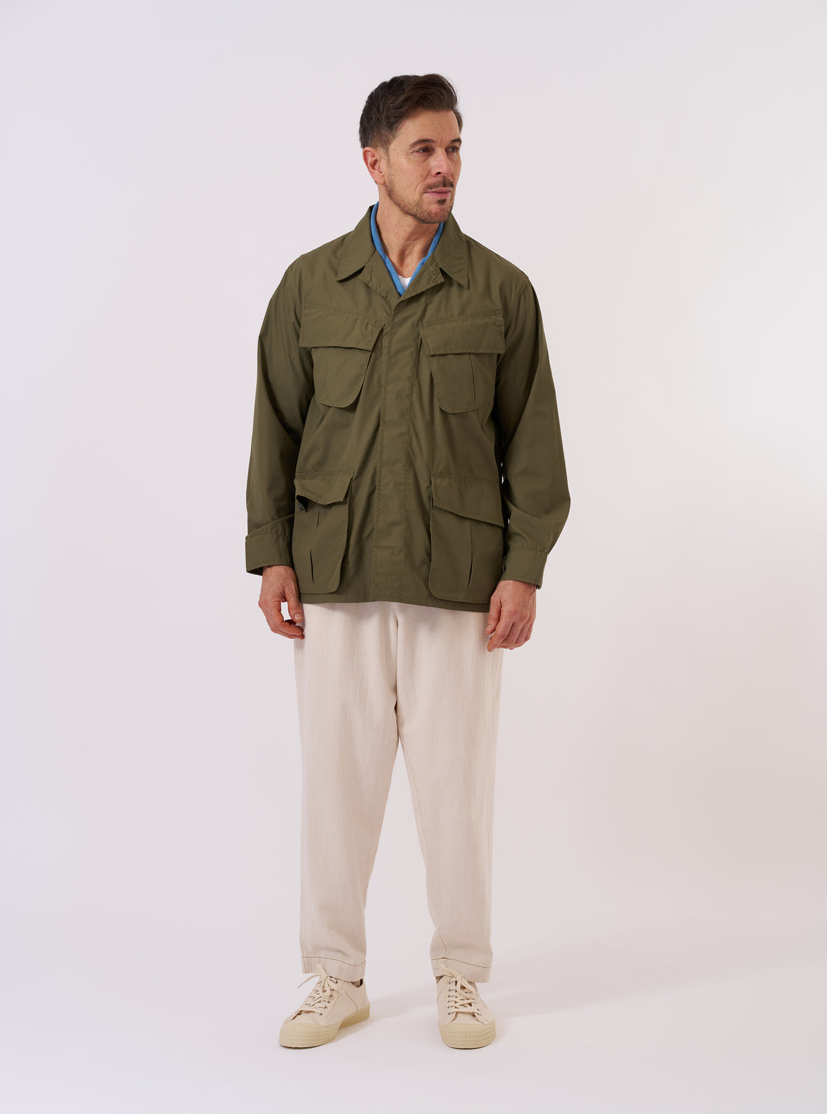 Olive Recycled Polytech Jungle Jacket