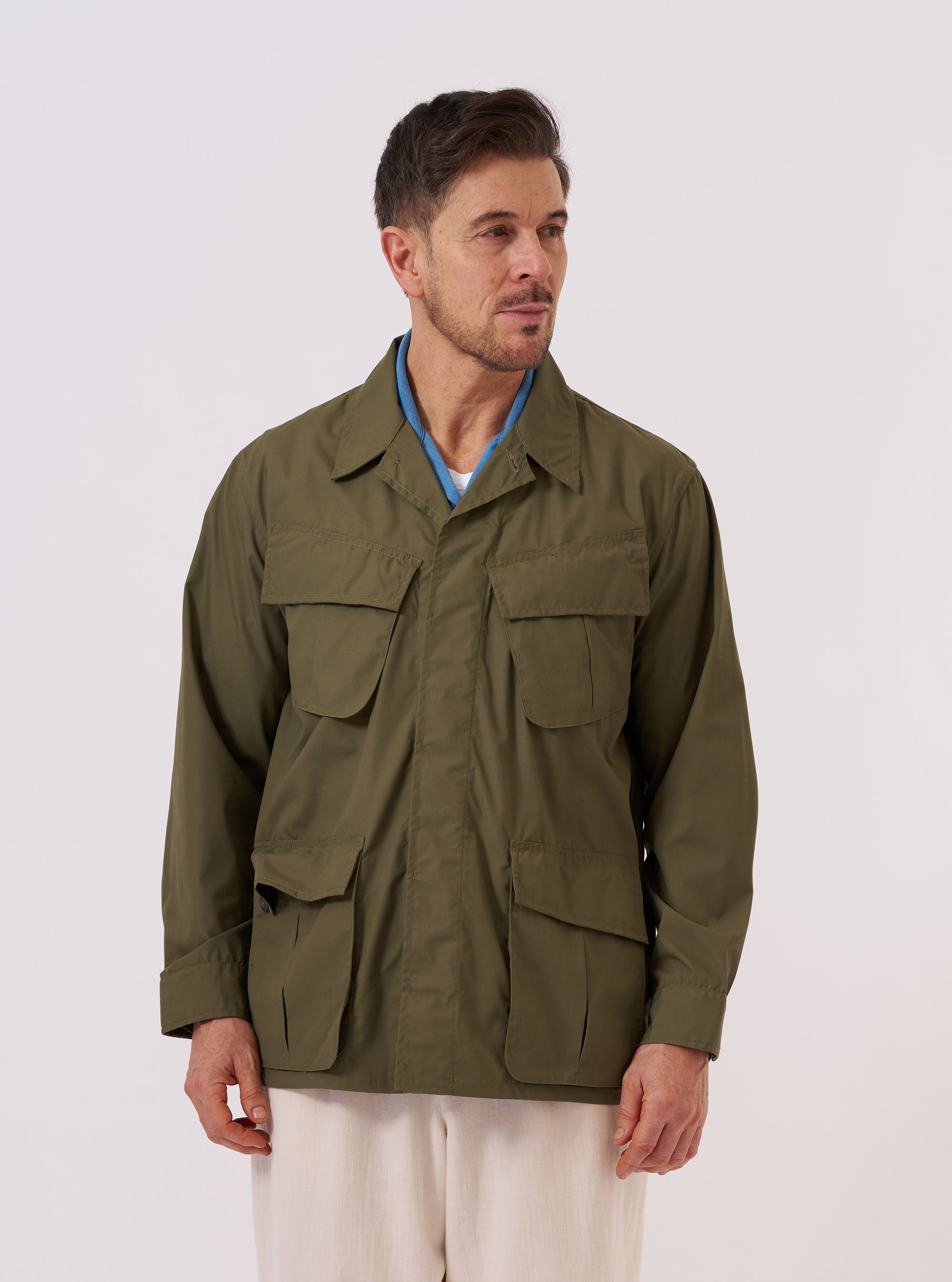 Olive Recycled Polytech Jungle Jacket