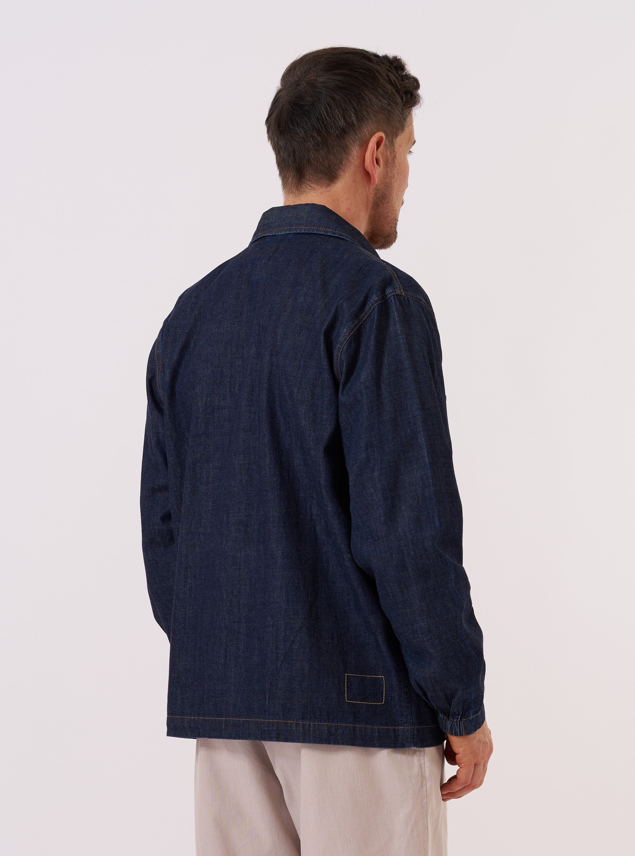 Men's Indigo Kaihara LT WT Denim Chore Jacket – Universal Works