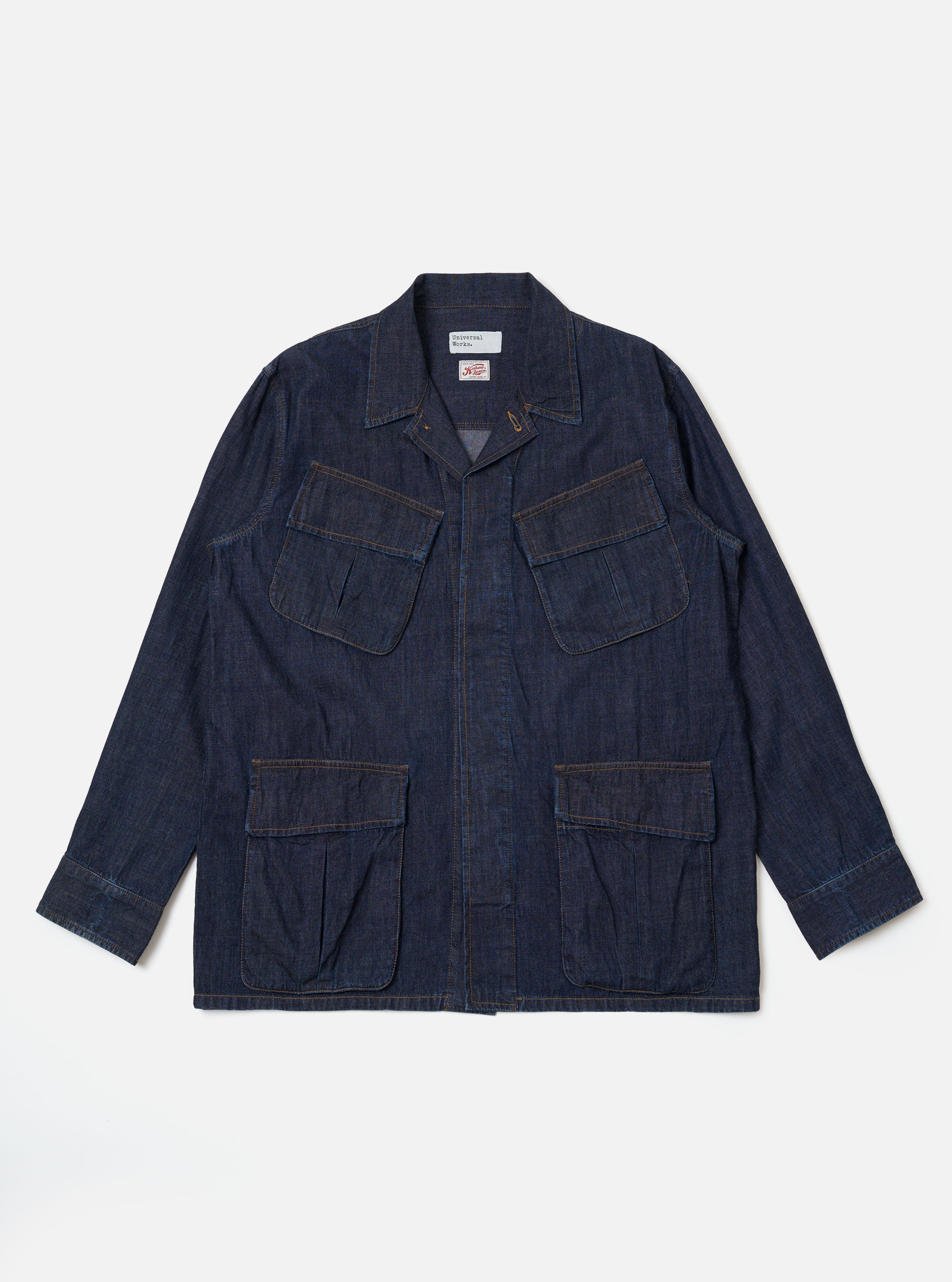 Men's Indigo Kaihara LT WT Denim Jungle Jacket – Universal Works
