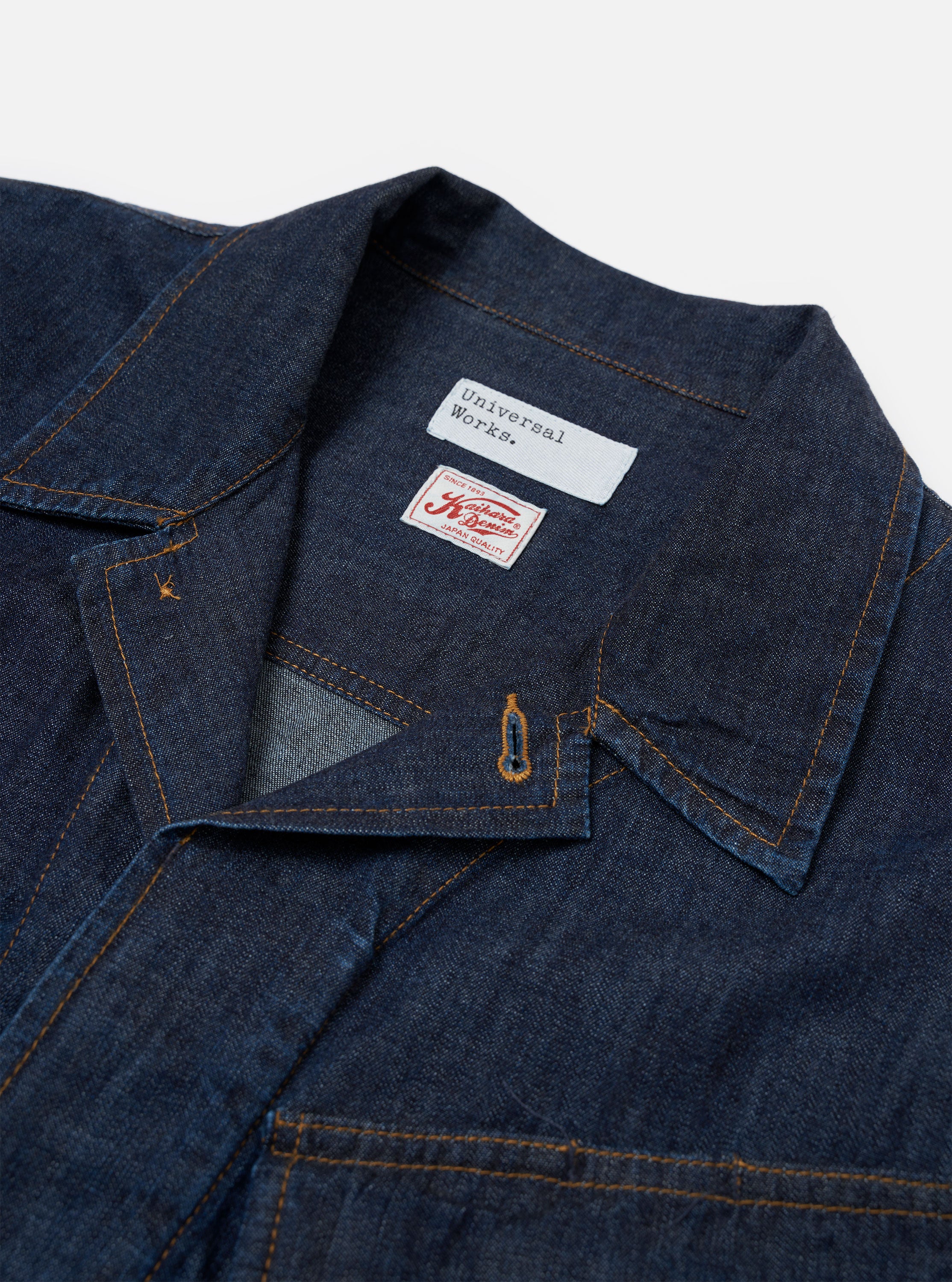 Men's Indigo Kaihara LT WT Denim Jungle Chore Jacket – Universal Works