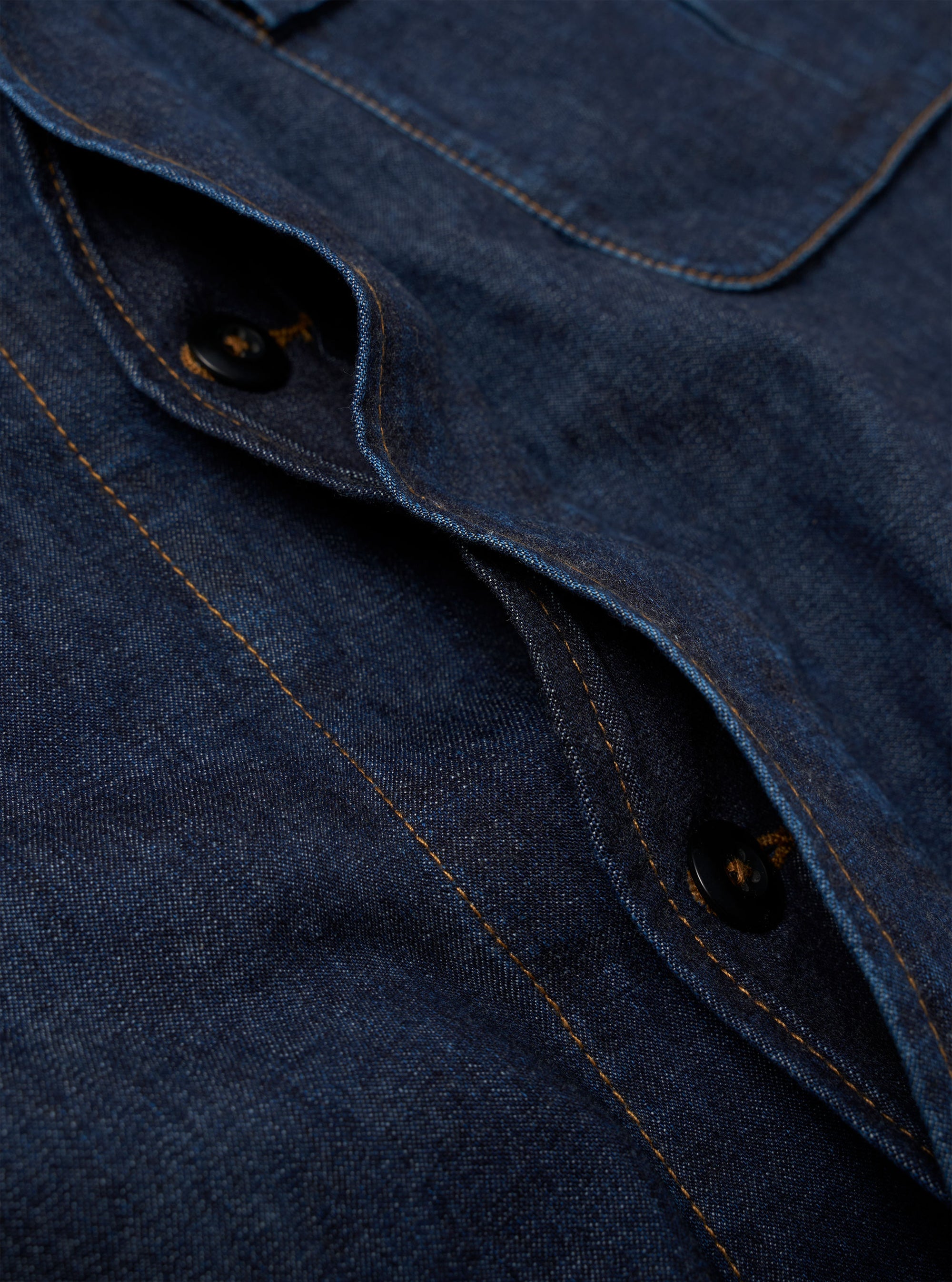 Indigo Kaihara LT WT Denim Jungle Jacket