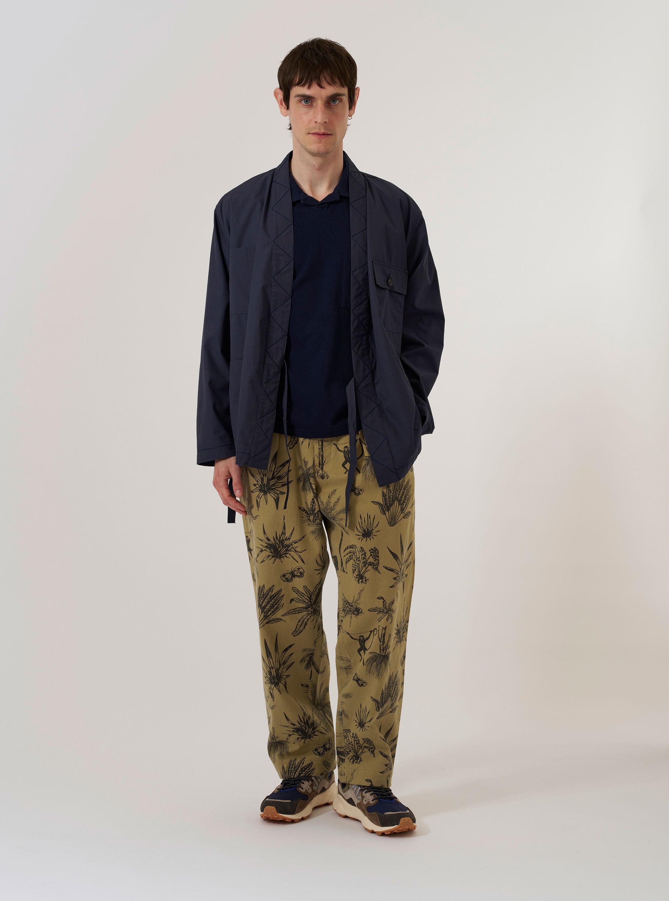 Men's Navy Peached Poplin Osaka Work Jacket – Universal Works