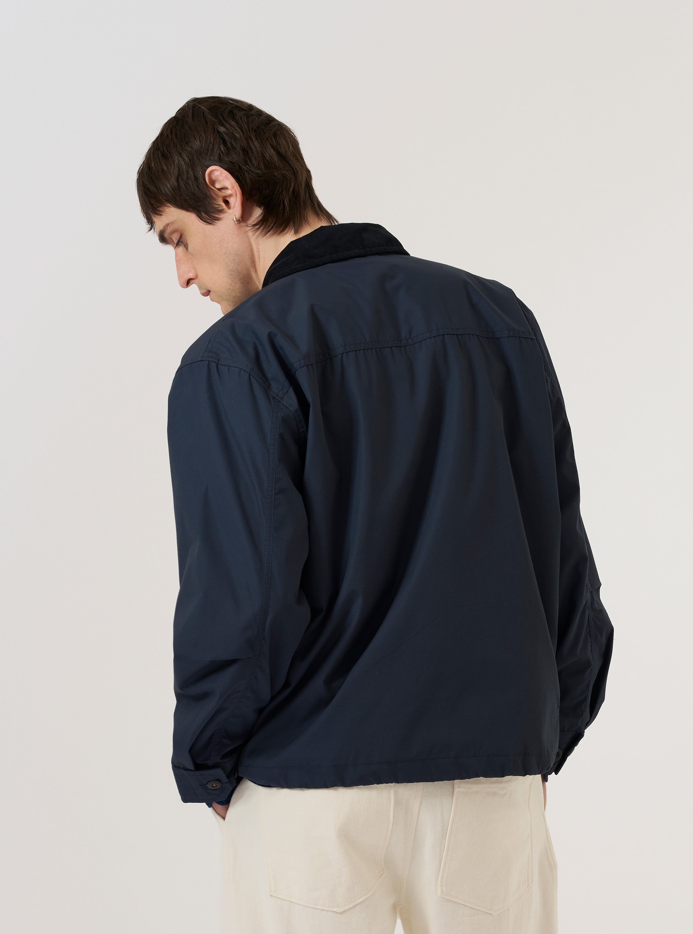 Men's Navy Recycled Polytech Parachute Field Jacket – Universal Works