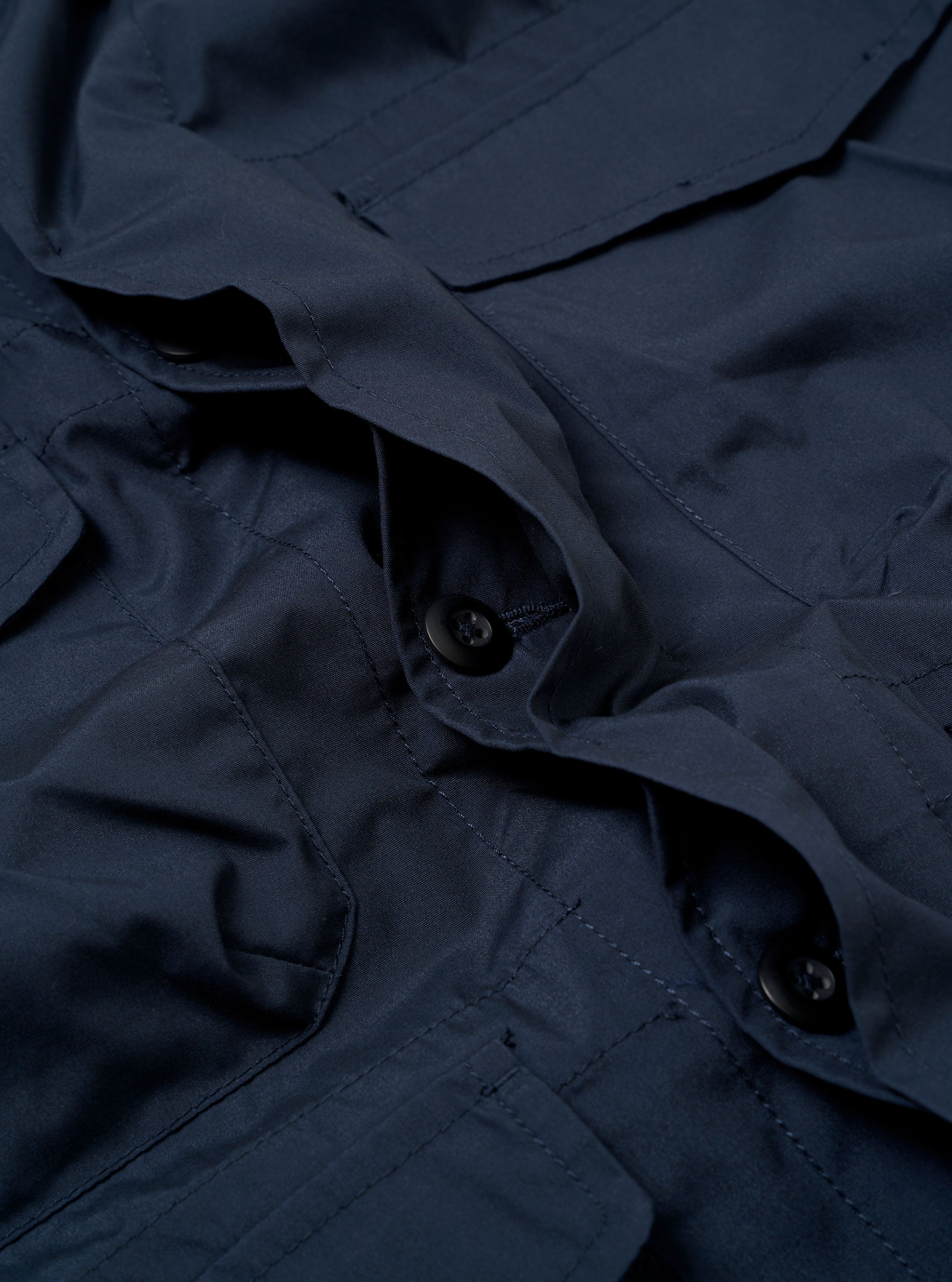 Men's Navy Recycled Polytech Parachute Field Jacket – Universal Works