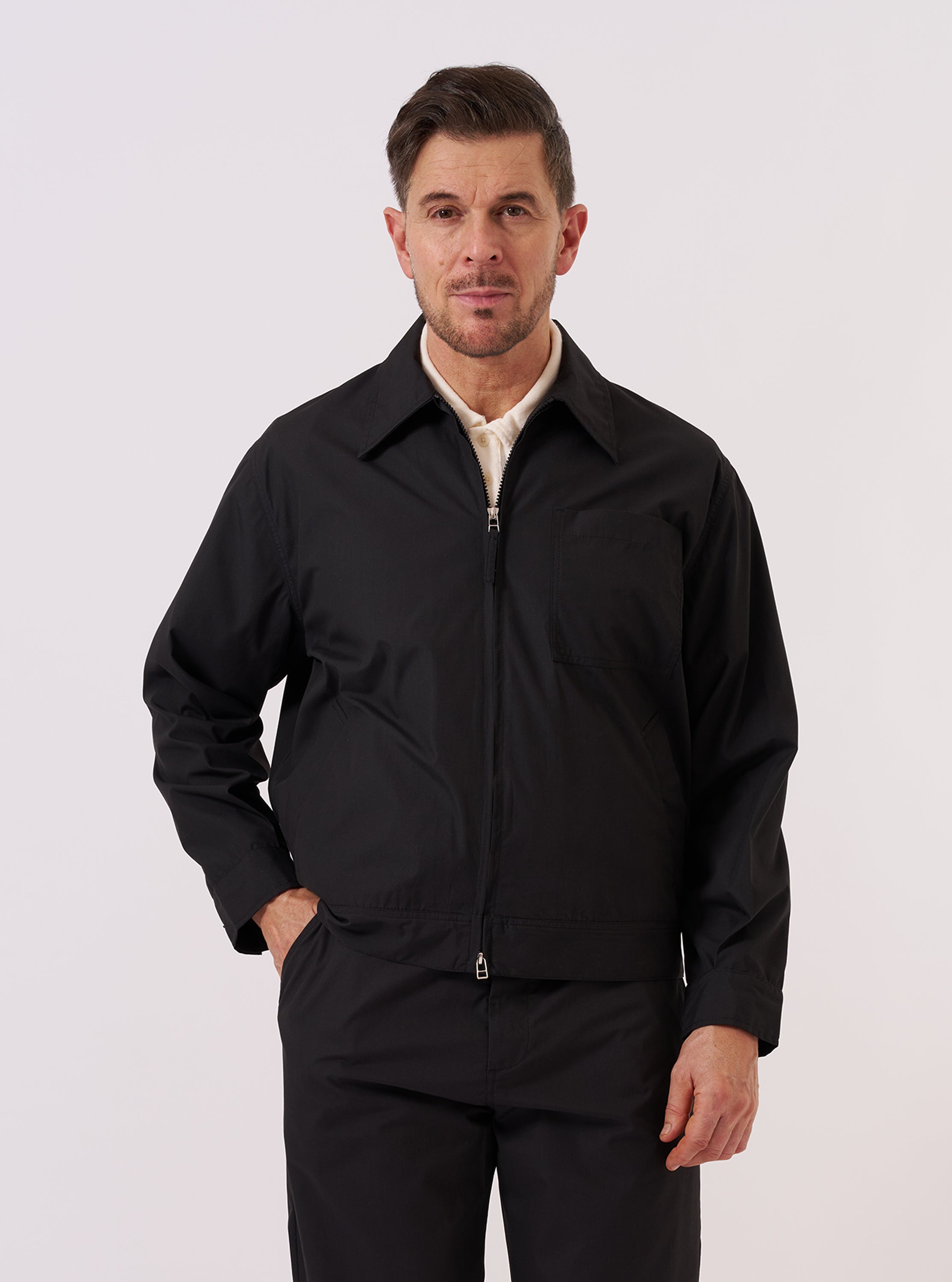 Men's Black Recycled Poly Tech Rose Bowl Jacket – Universal Works