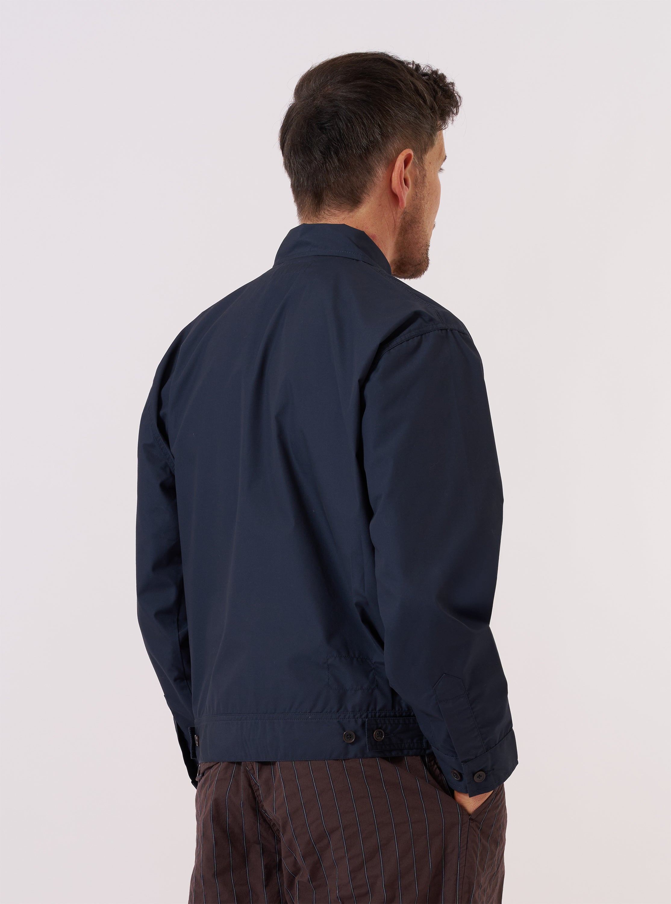 Men's Navy Recycled Poly Tech Rose Bowl Jacket – Universal Works