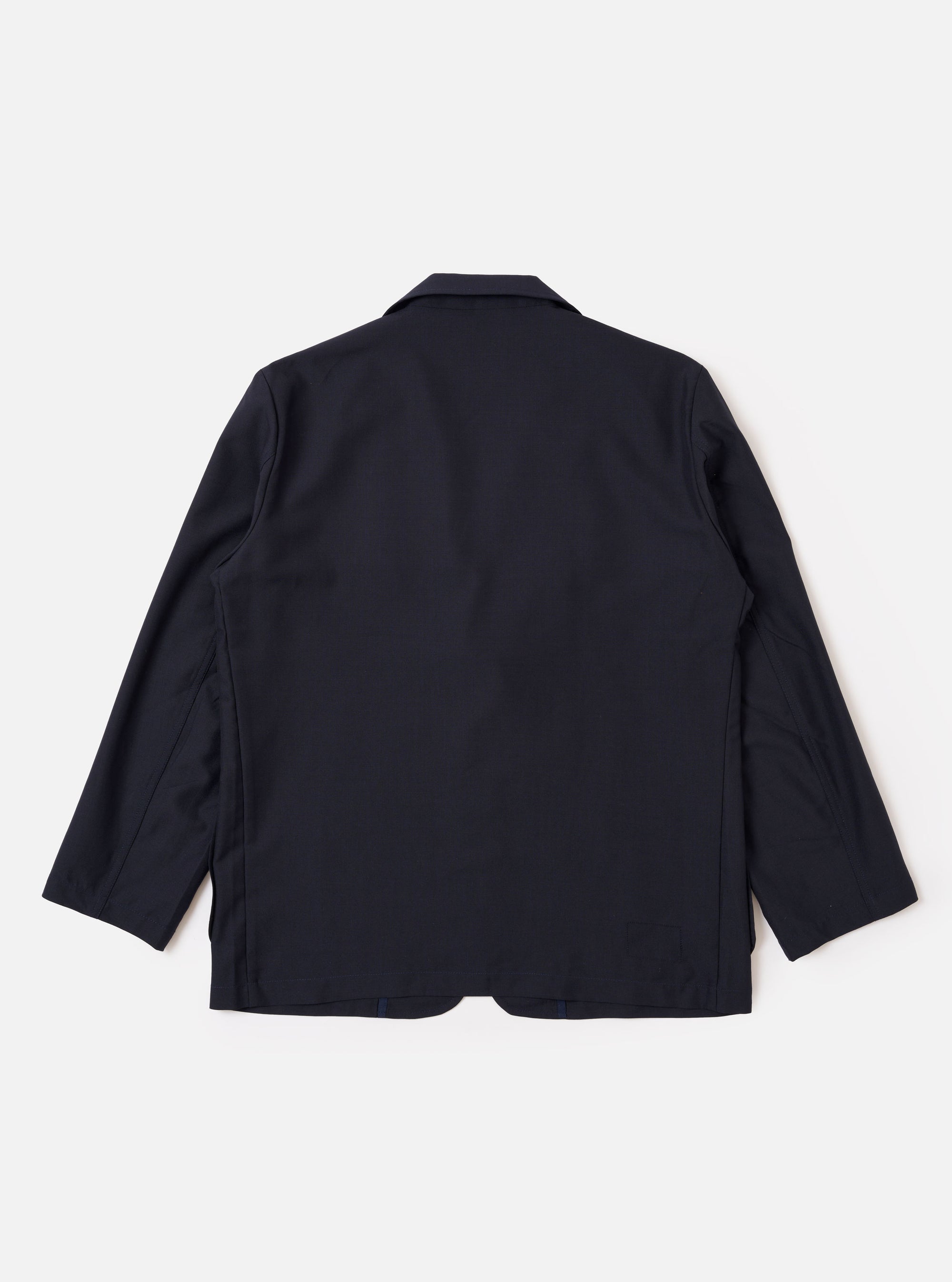 Navy Tropical Suiting Two Button Jacket