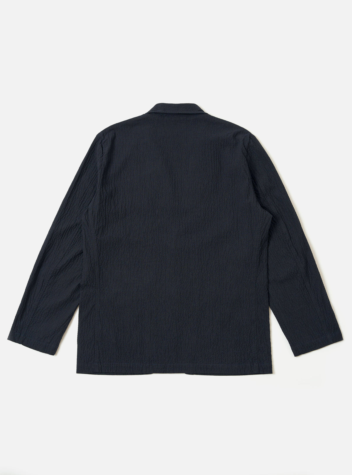 Dark Navy Ospina Cotton Two Button Jacket