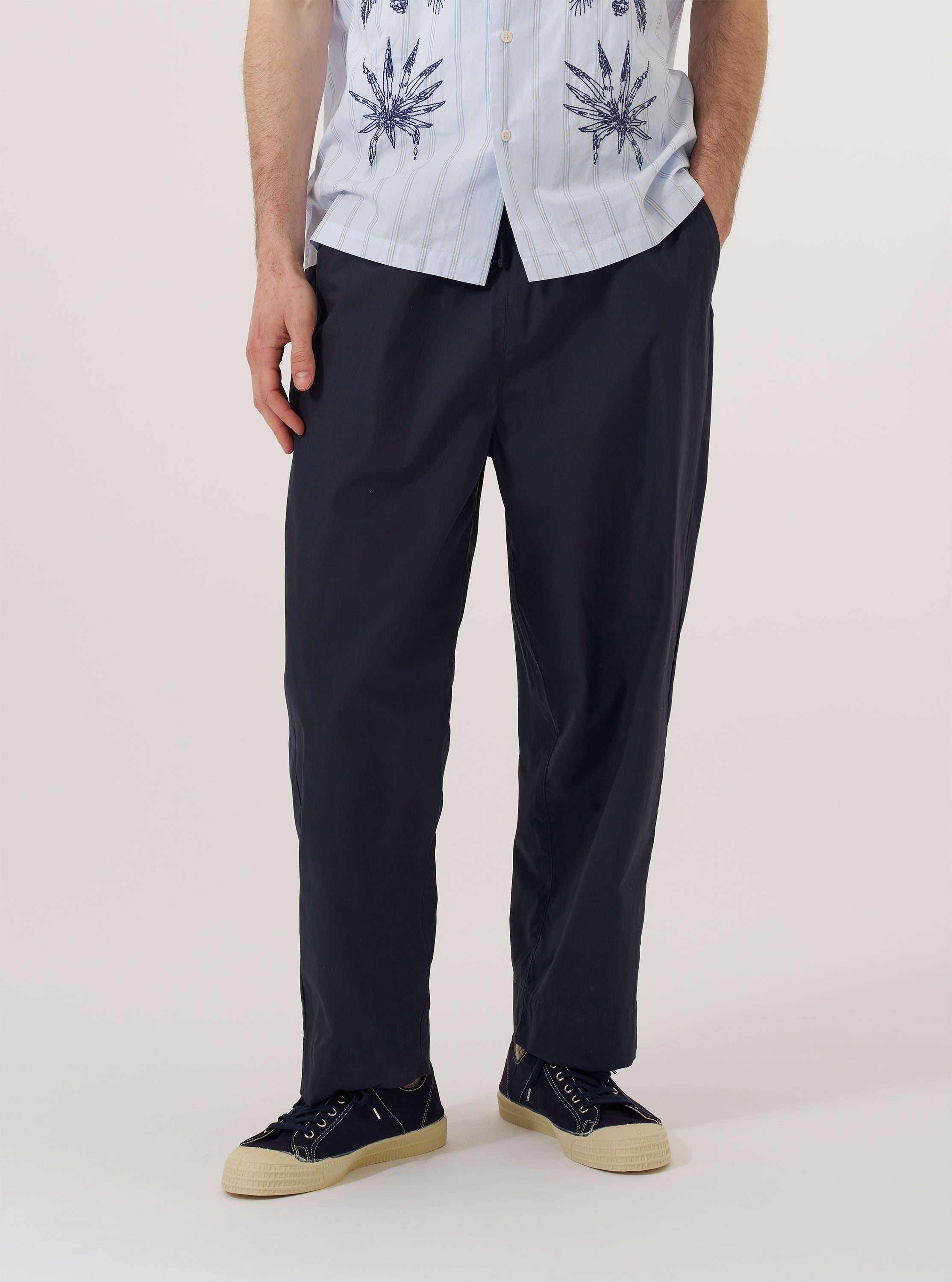 Men's Navy Peached Poplin Judo Pant – Universal Works