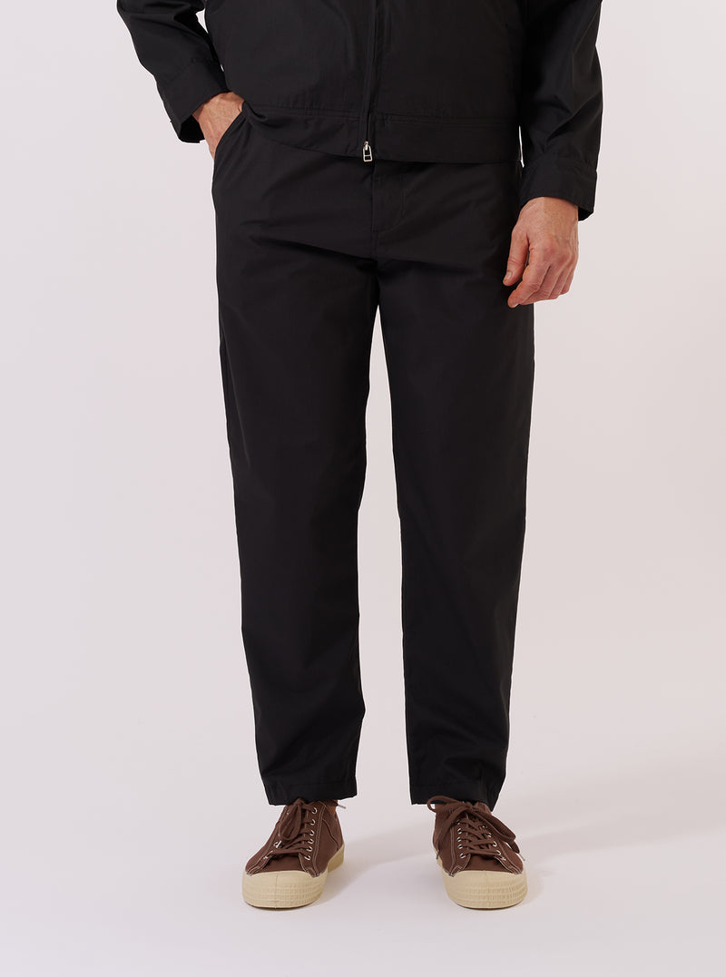 Black Recycled Polytech Military Chino