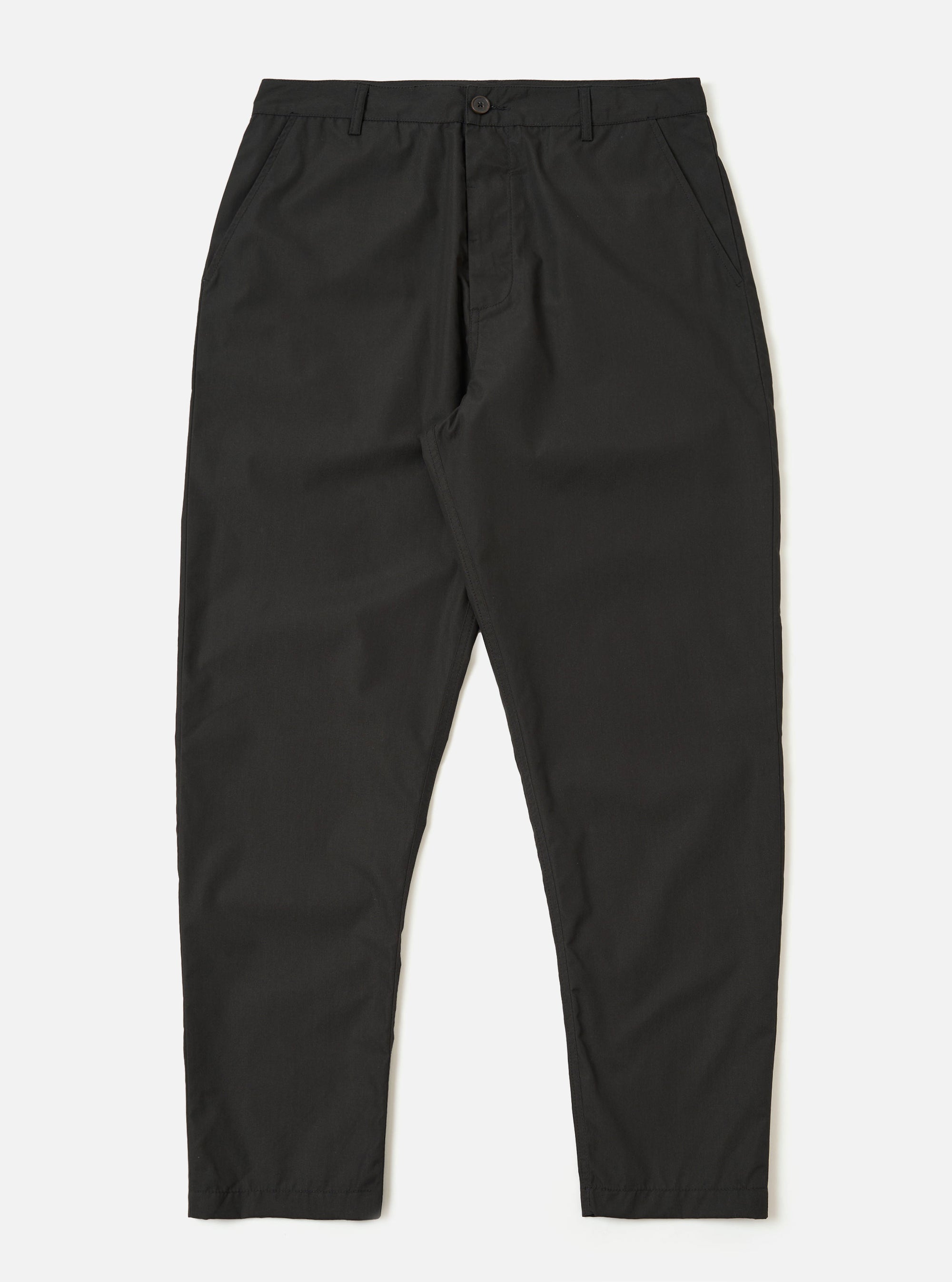 Black Recycled Polytech Military Chino