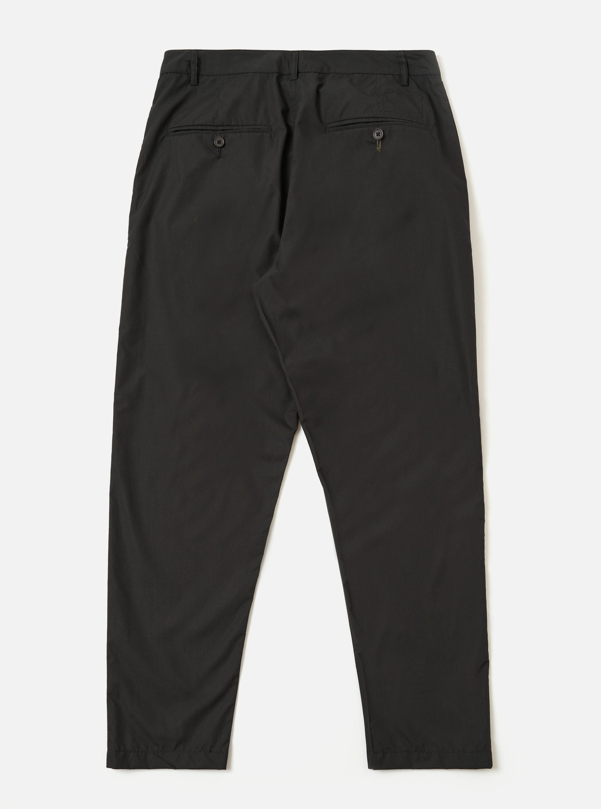 Black Recycled Polytech Military Chino