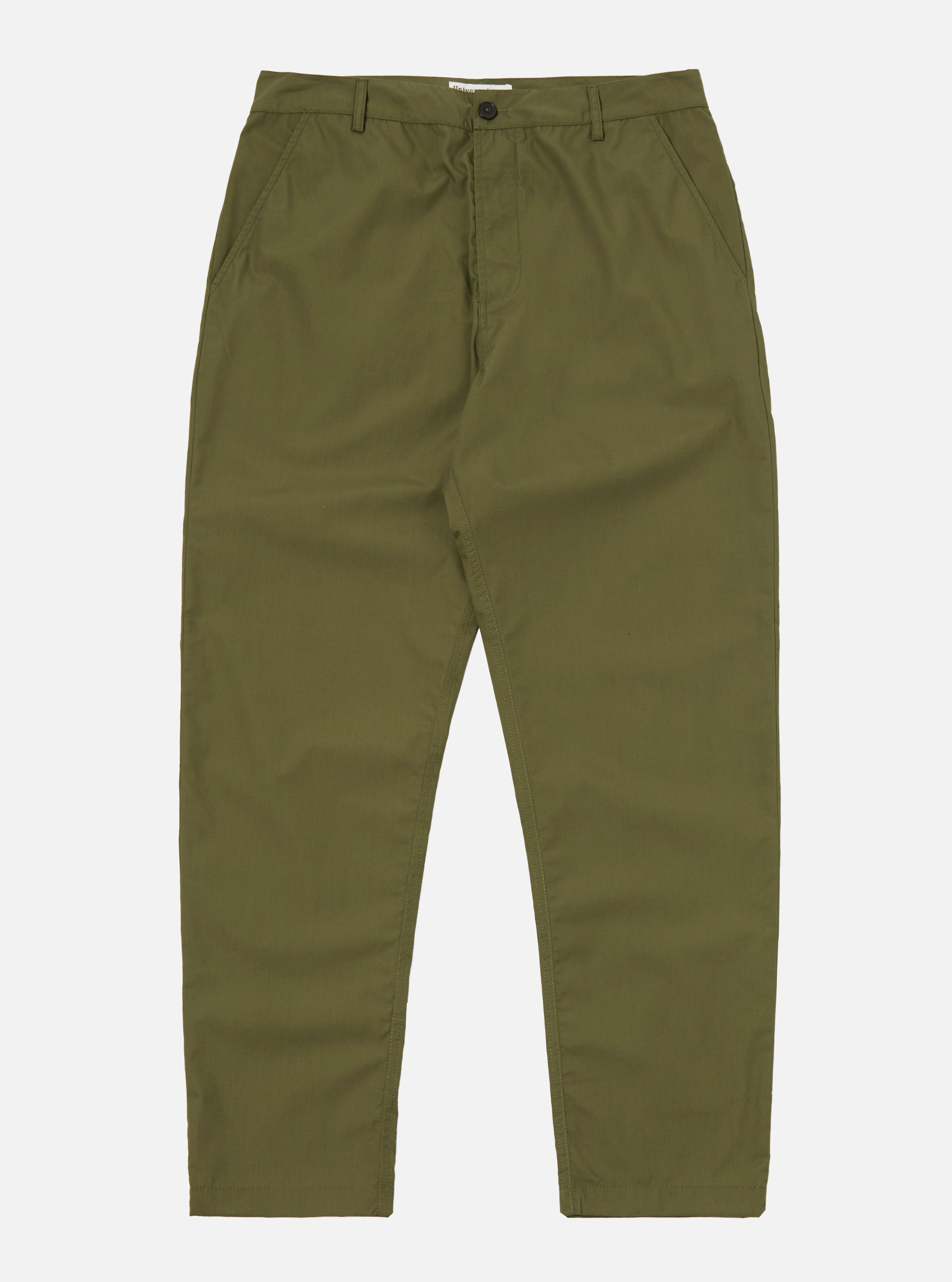 Men's Green Recycled Polytech Military Chino – Universal Works