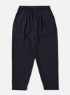 Navy Tropical Suiting Pleated Track Pant