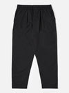 Black Recycled Polytech Pleated Track Pant