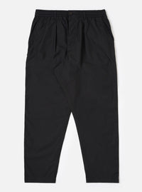 Black Recycled Polytech Pleated Track Pant