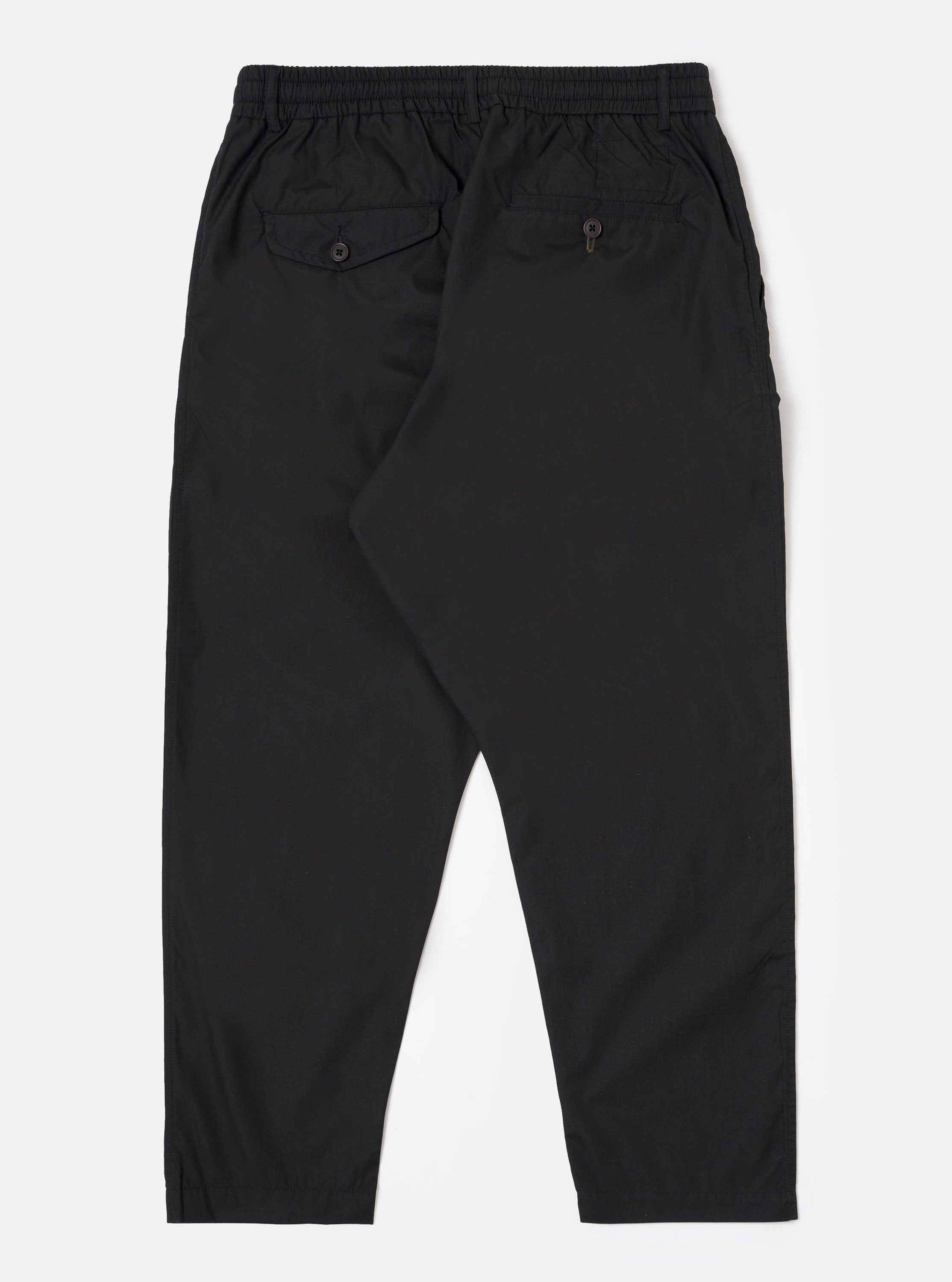 Men's Black Recycled Poly Tech Pleated Track Pant – Universal Works