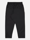 Black Recycled Polytech Pleated Track Pant